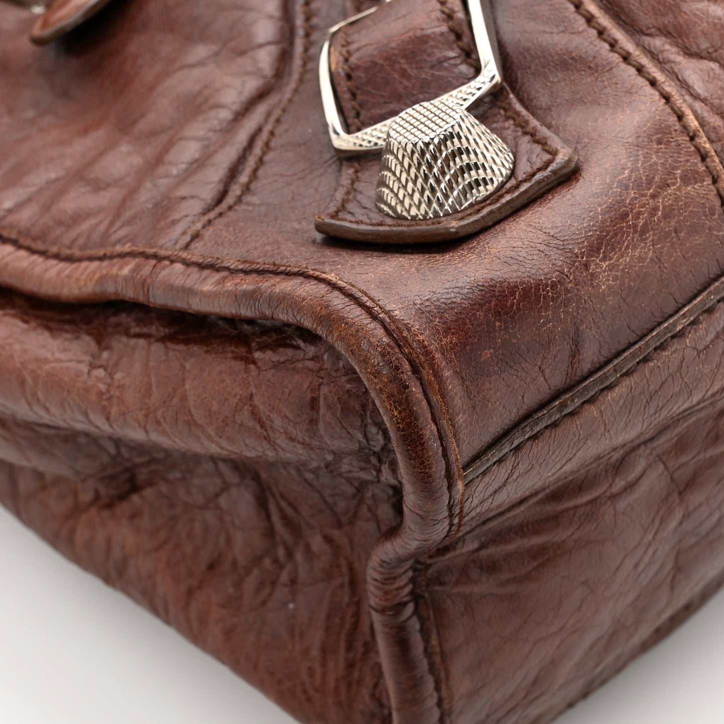 Agneau Giant 21 Silver Hardware City Castagna