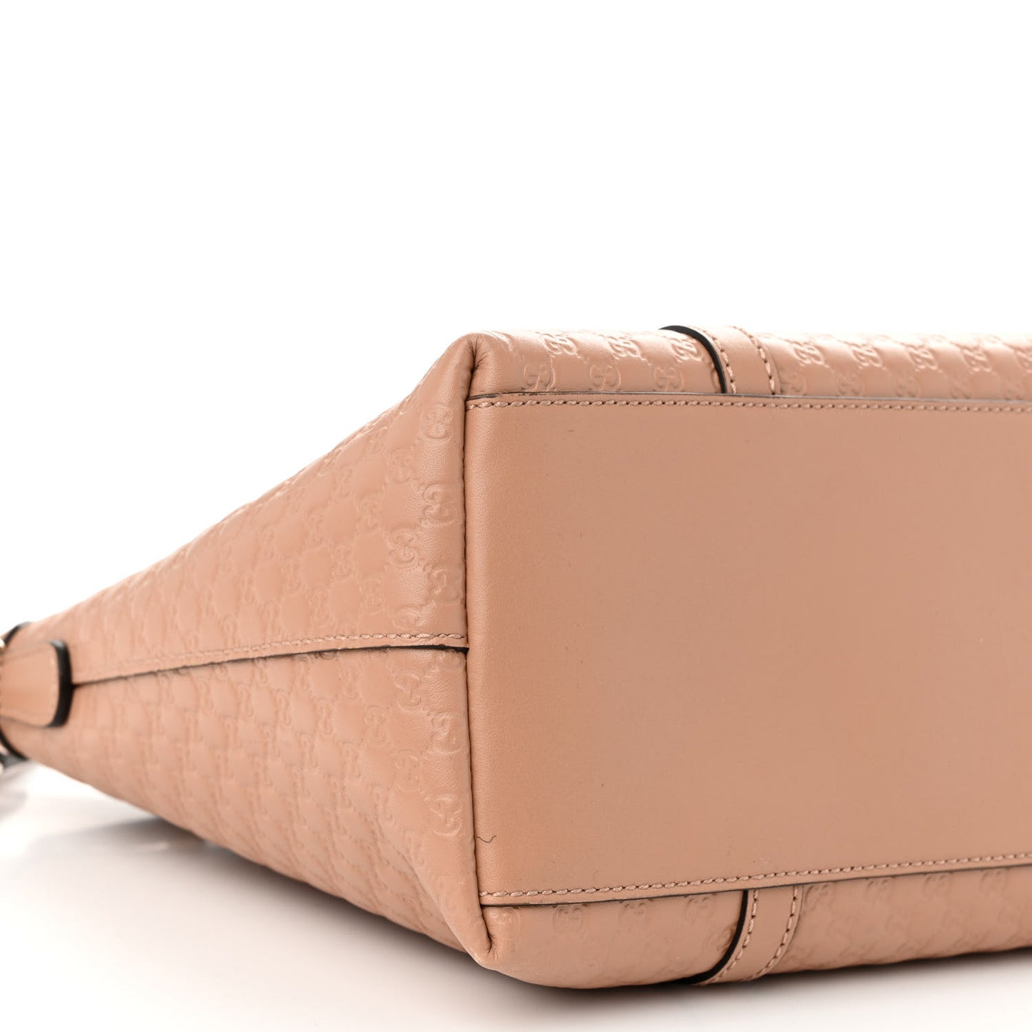 Soft Microguccissima Small Zippered Satchel Camelia