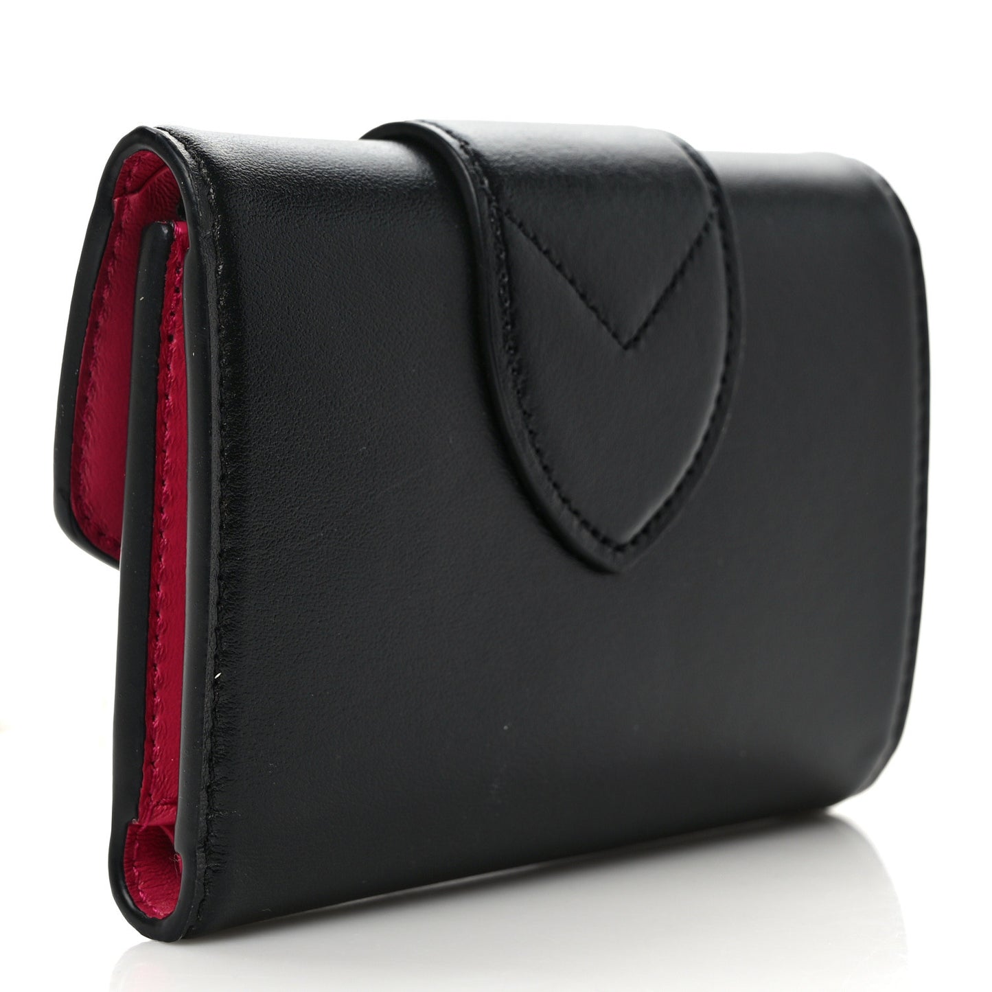 Smooth Calfskin LV Pont 9 Compact Wallet Black