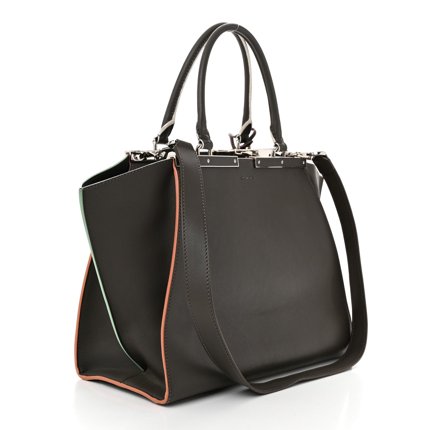Vitello Dolce Century Petite 3Jours Tote Carbone