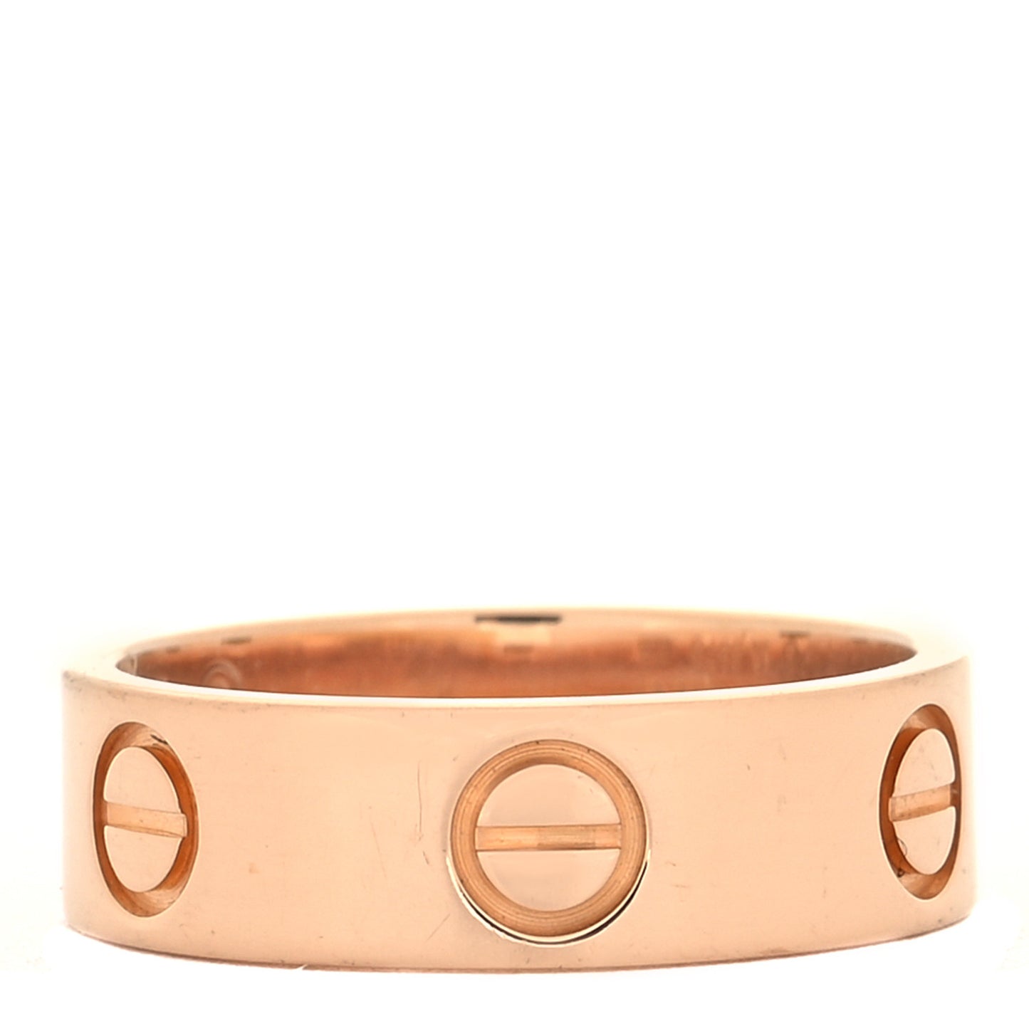 18K Pink Gold 5.5mm LOVE Ring 51 5.75