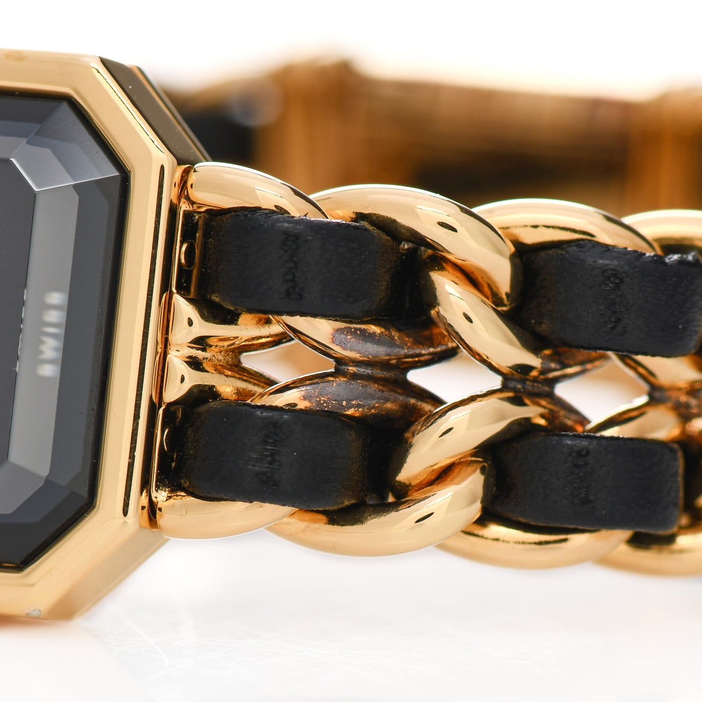 Stainless Steel Lambskin 20mm Chain Premiere Quartz Watch Gold M