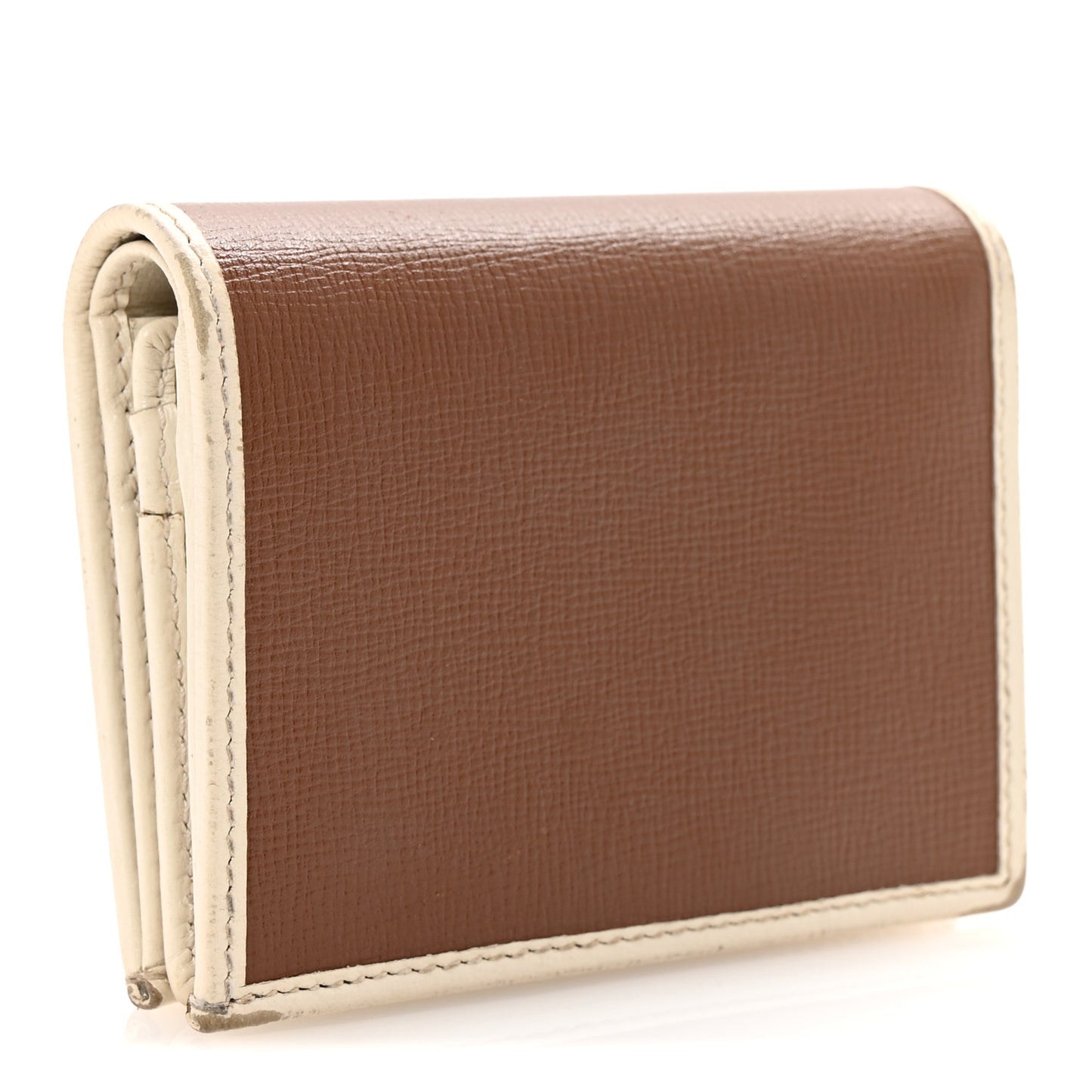 Azalea Calfskin Horsebit 1955 Card Case Wallet Black Brown Sugar Mystic White