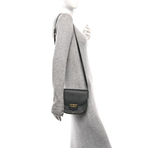 Grained Calfskin Small Trotteur Black