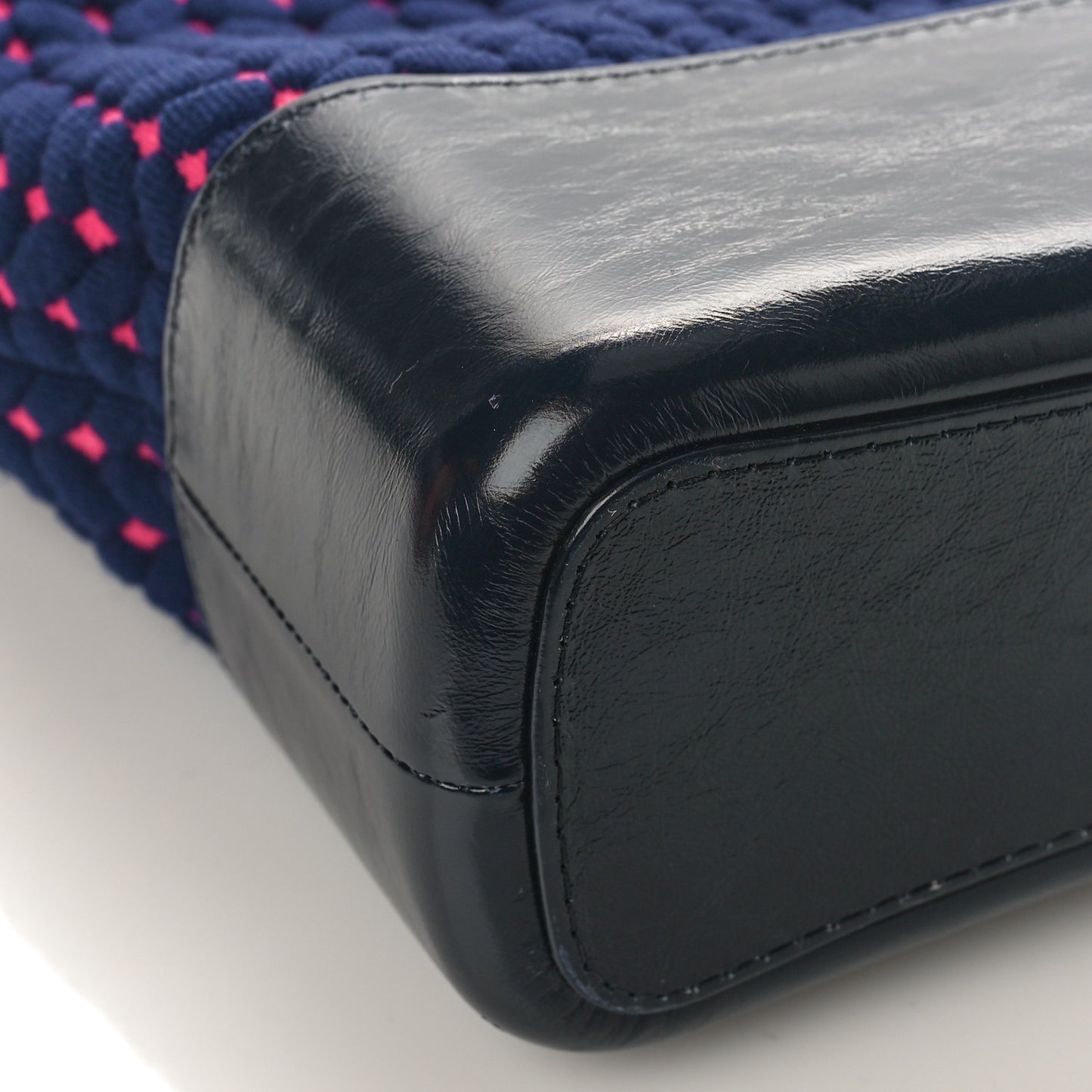 Wool Calfskin Medium Gabrielle Hobo Navy Pink Black