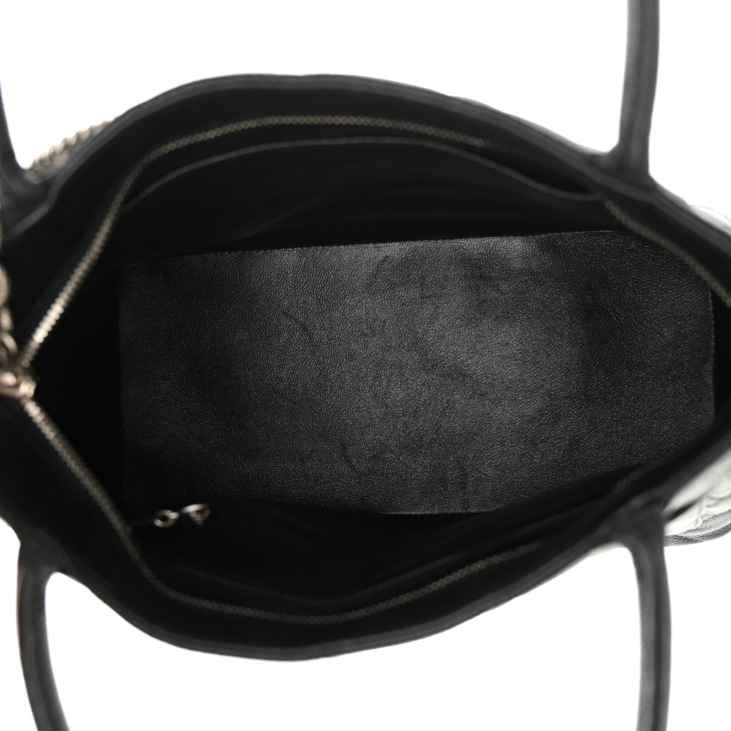Caviar Quilted Medallion Tote Black