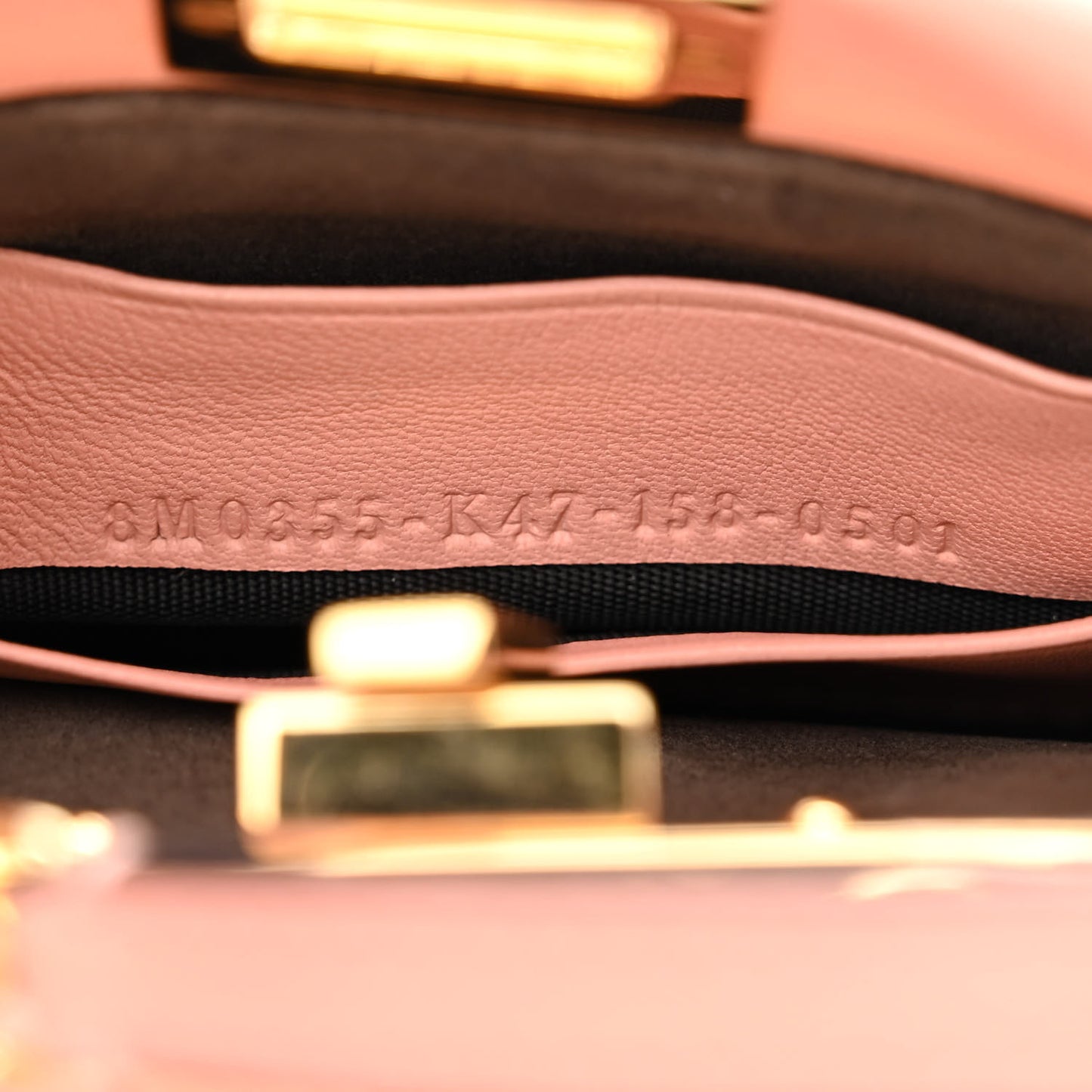 Shiny Nappa Micro Peekaboo Iconic Satchel Pink