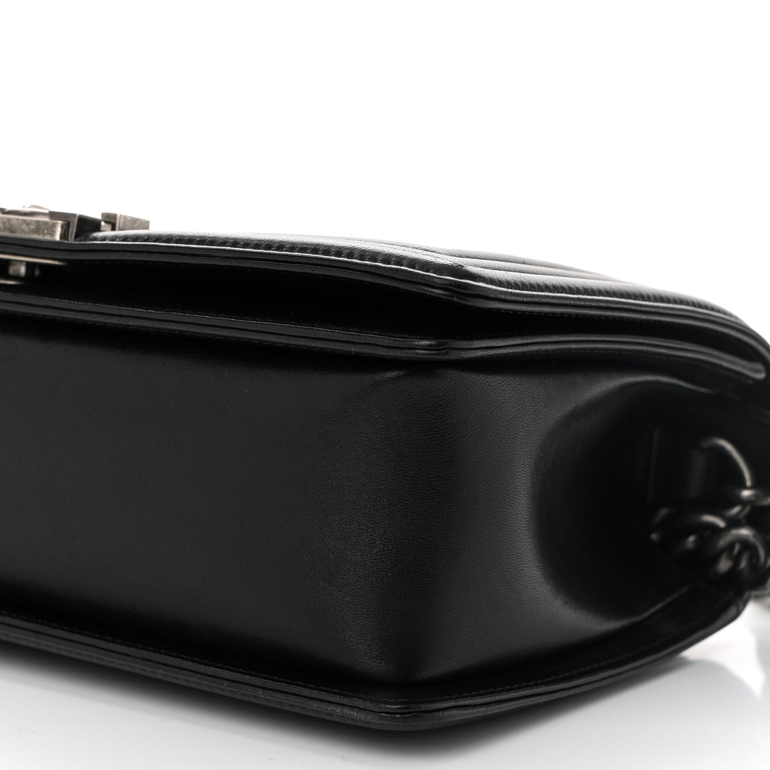 Chanel Lambskin Quilted Medium Boy Flap Black 10 of 10