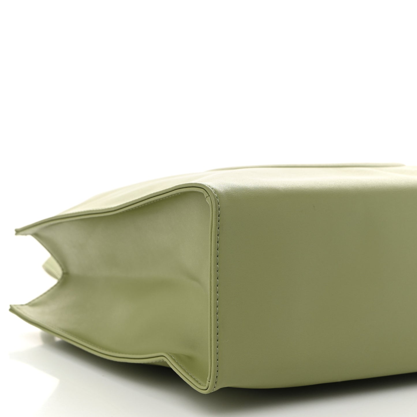 Vegan Leather Medium Shopping Bag Drab