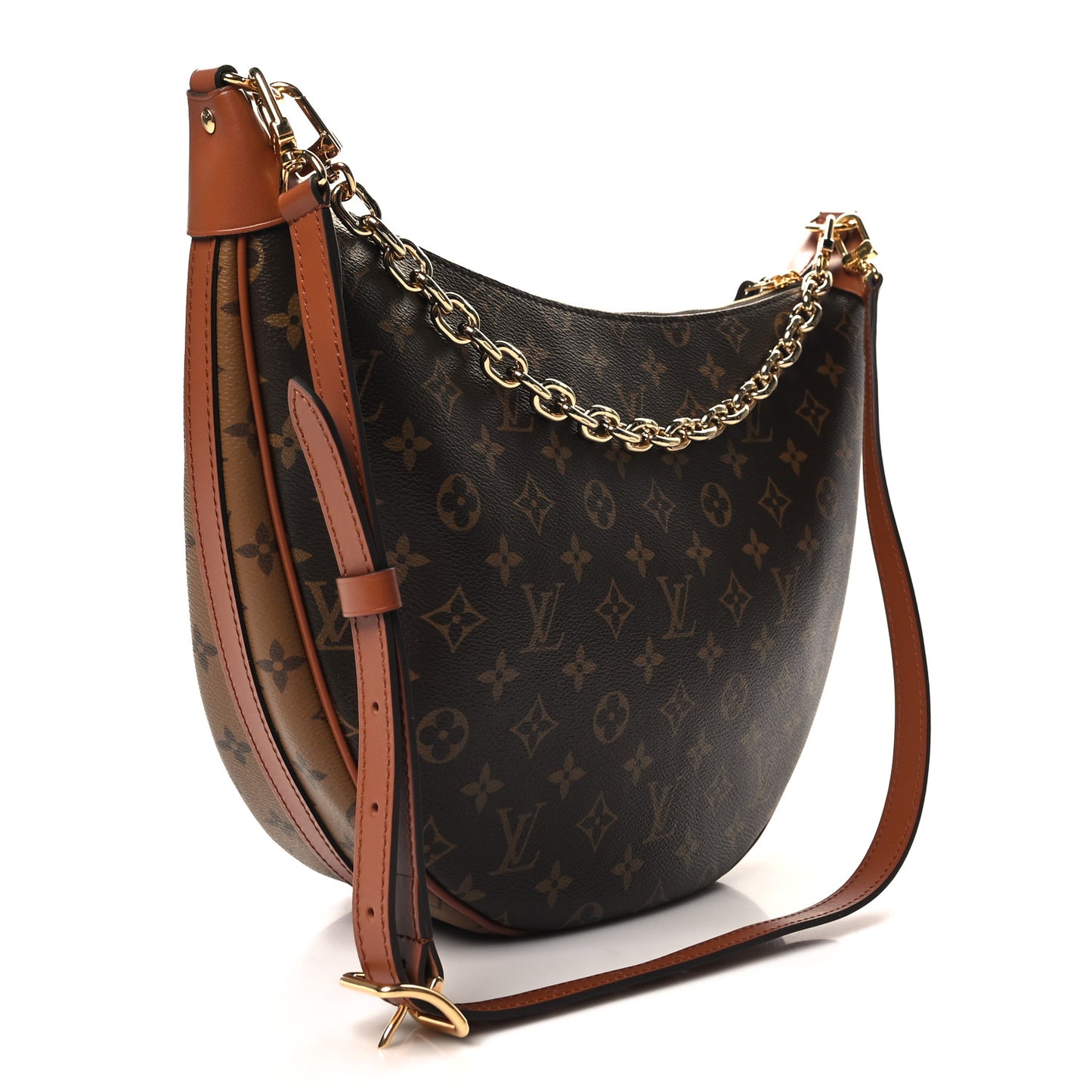 Reverse Monogram Loop Hobo