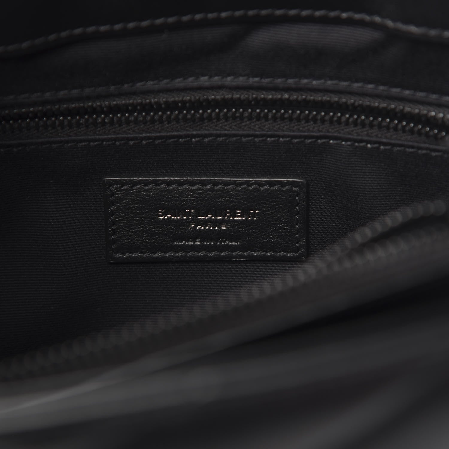 Saint Laurent Calfskin Y Quilted Monogram Medium Loulou Chain Satchel Black 6 of 10
