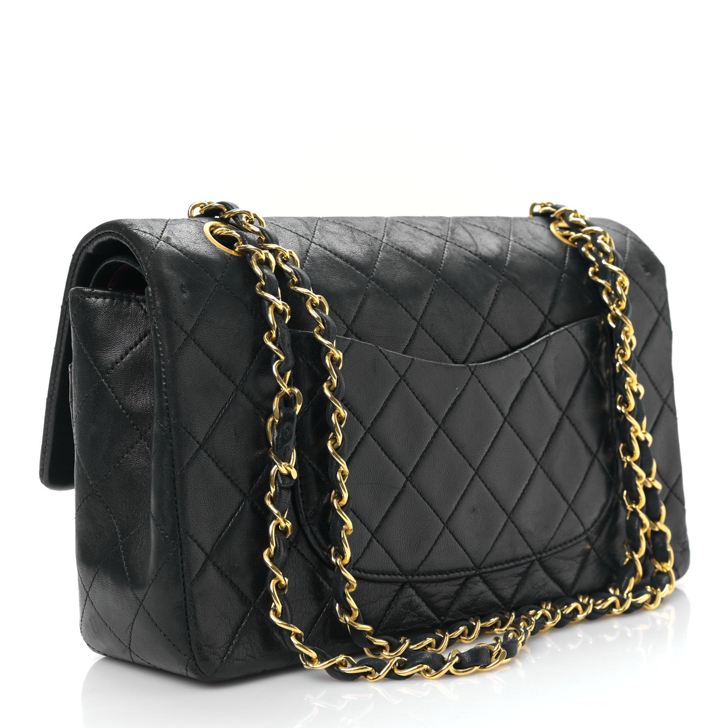Chanel Lambskin Quilted Medium Double Flap Black 3 of 10