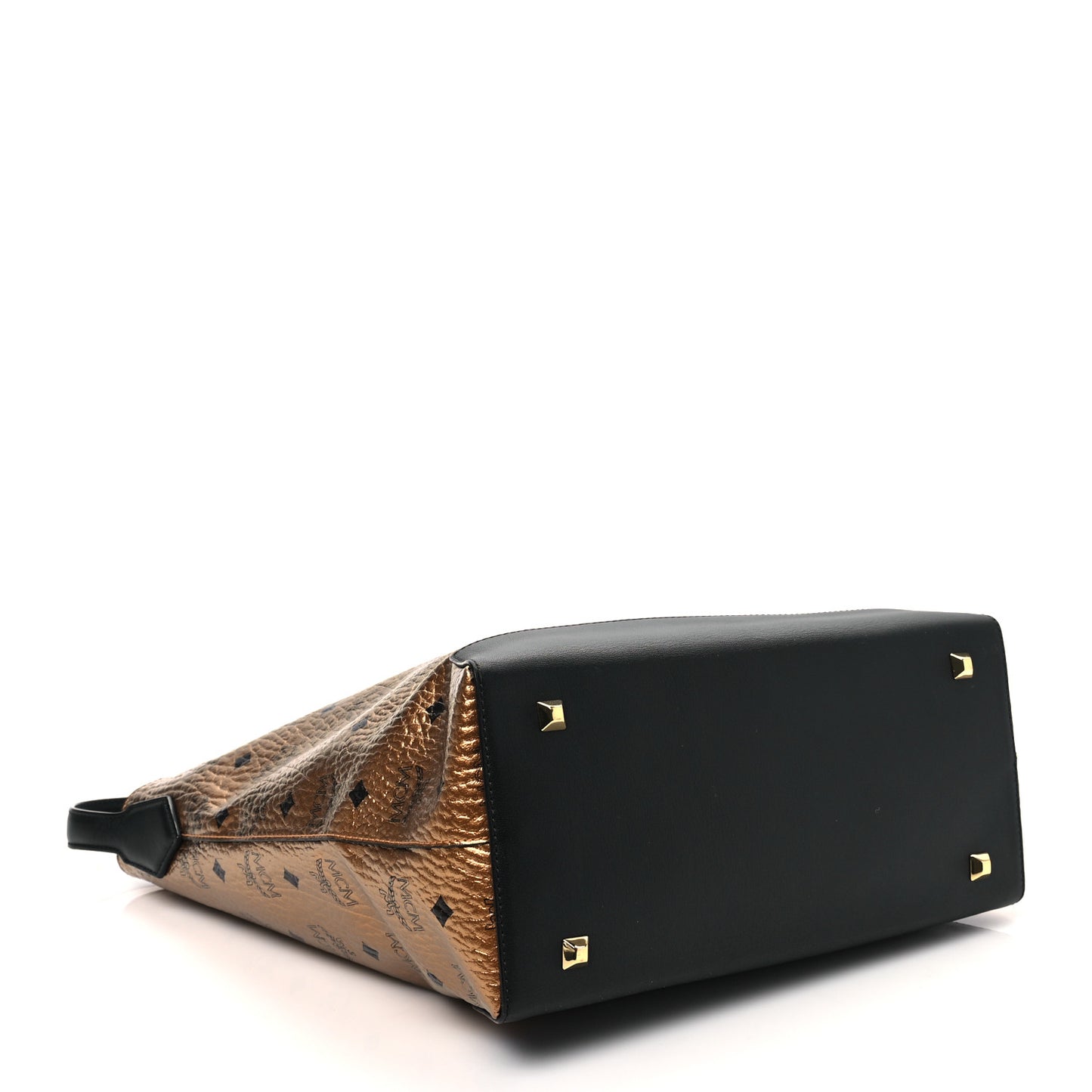 Metallic Visetos Medium Hobo Bag Gold