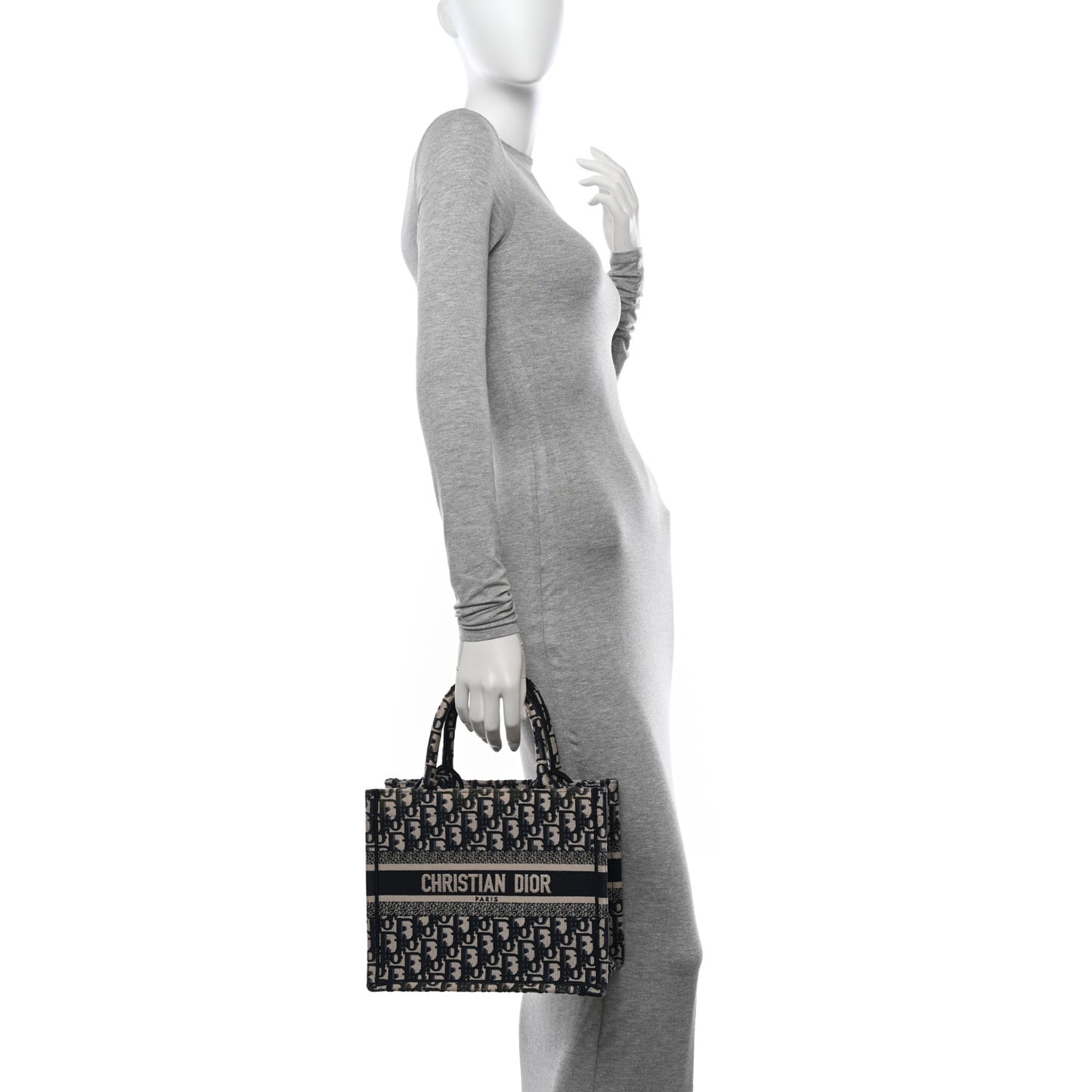 Oblique Small Book Tote Blue Multicolor