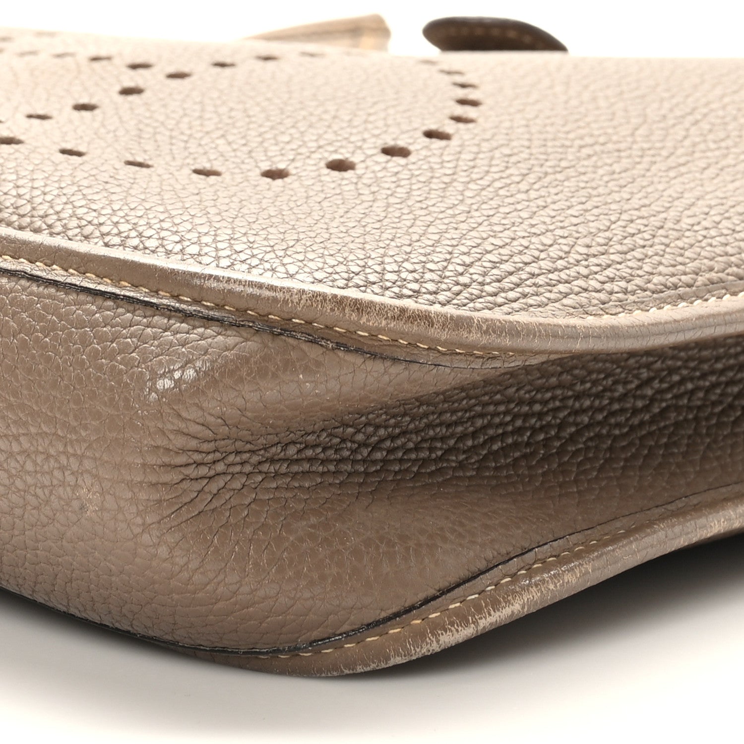 Hermes Taurillon Clemence Evelyne PM Etoupe 9 of 9