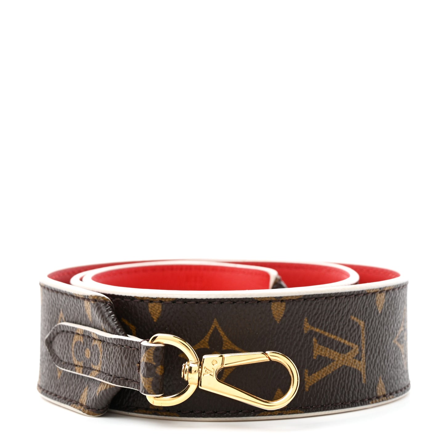 Monogram Bandouliere Shoulder Strap Red