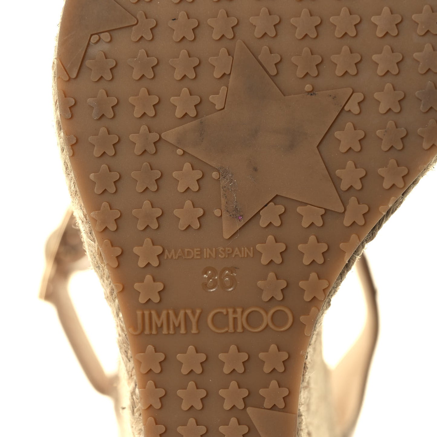 Patent Aimee Wedge Sandals 36 Nude