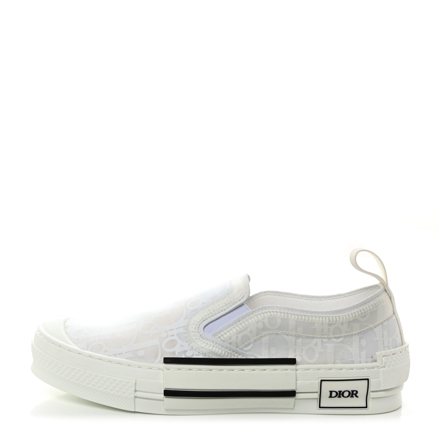 Technical Canvas Oblique Mens B23 Slip On Sneakers 39 White
