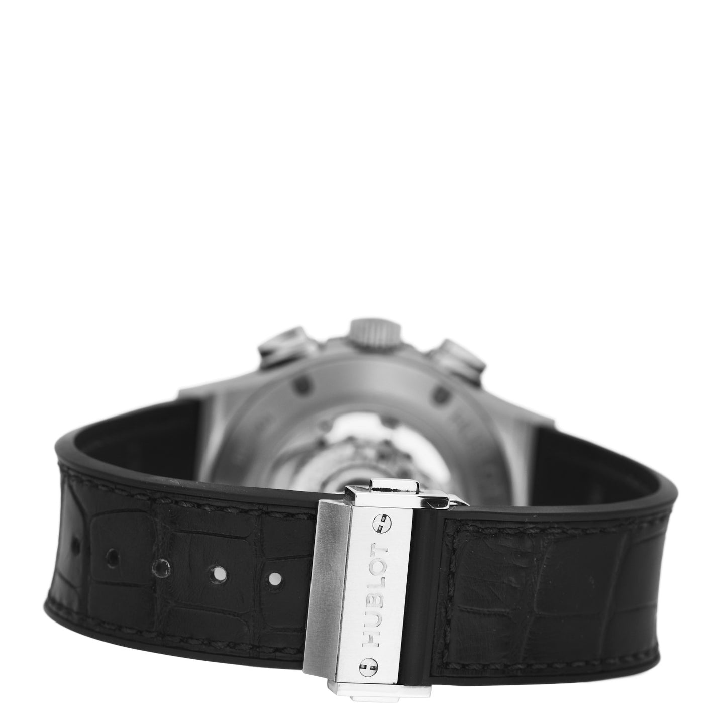 Titanium Alligator 45mm Classic Fusion Aerofusion Chronograph Automatic Watch Black 525.NX.0170.LR
