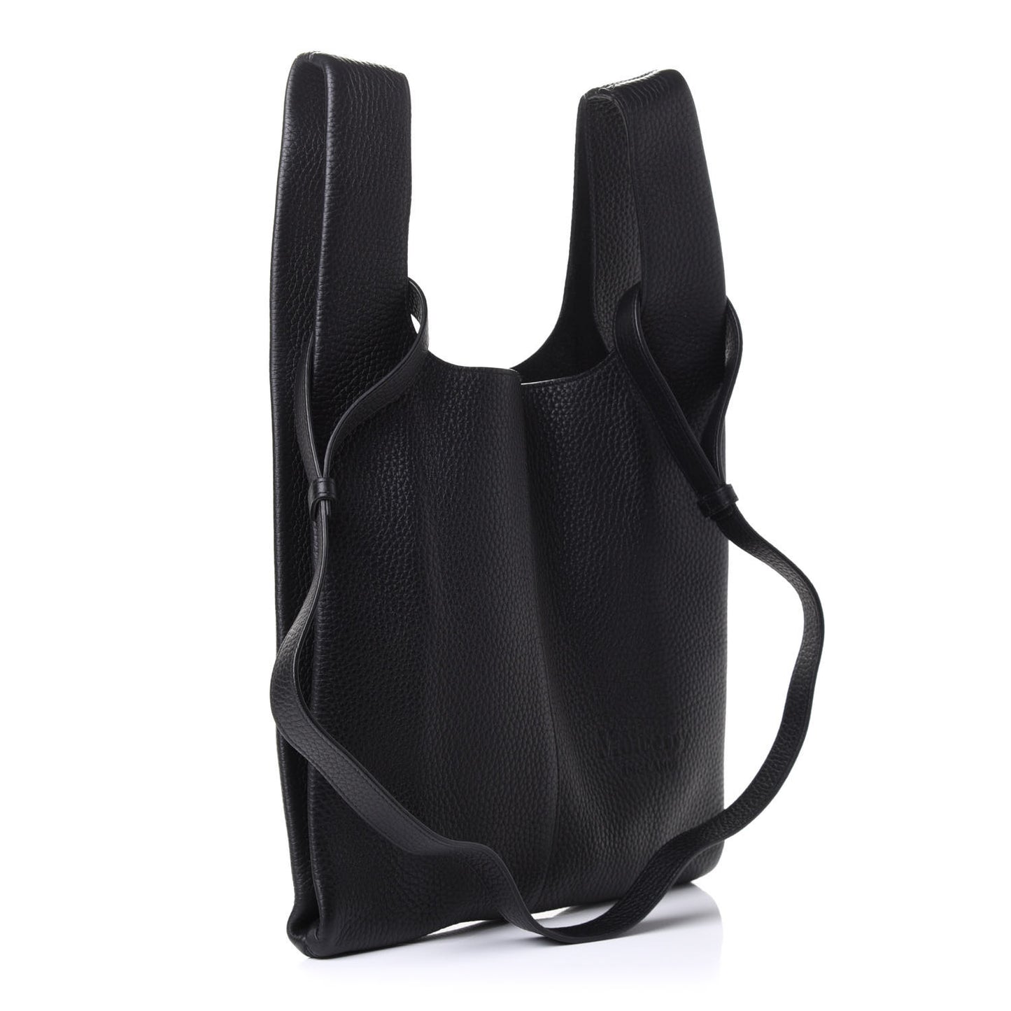 Calfskin Heavy Grain Portobello Tote Black