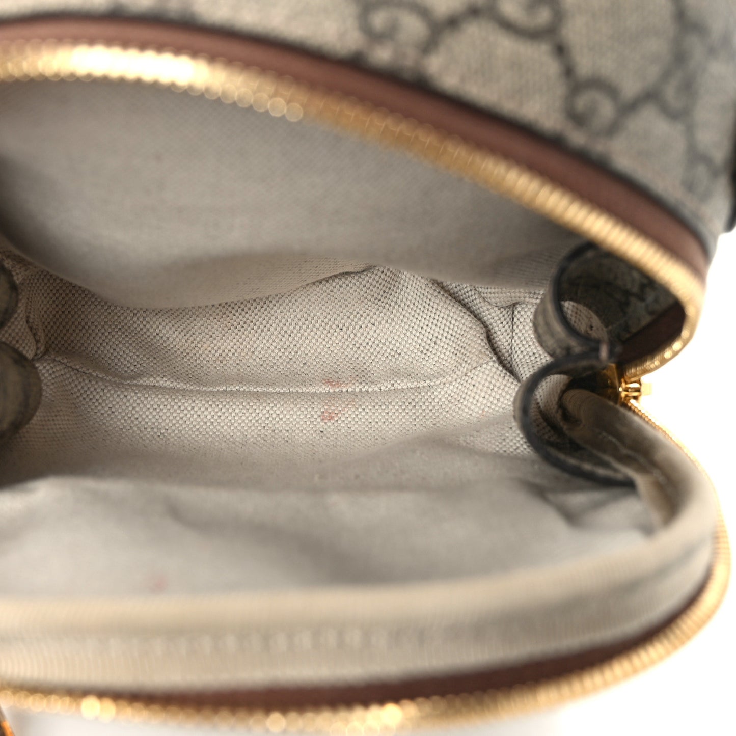 GG Supreme Monogram Azalea Calfskin Retro Interlocking G Multi-Function Bag Beige Ebony Brown Sugar
