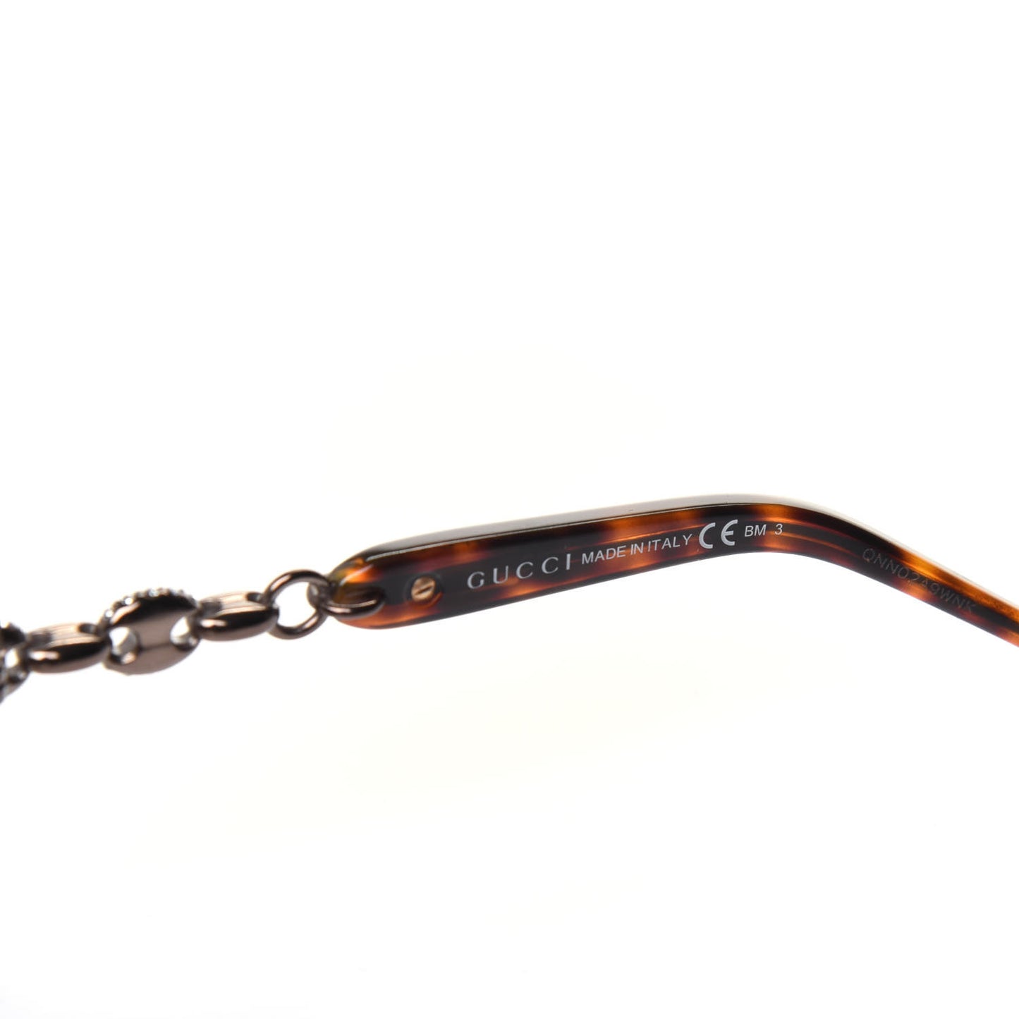 Metal Crystal Marina Chain GG4250 Sunglasses Tortoise