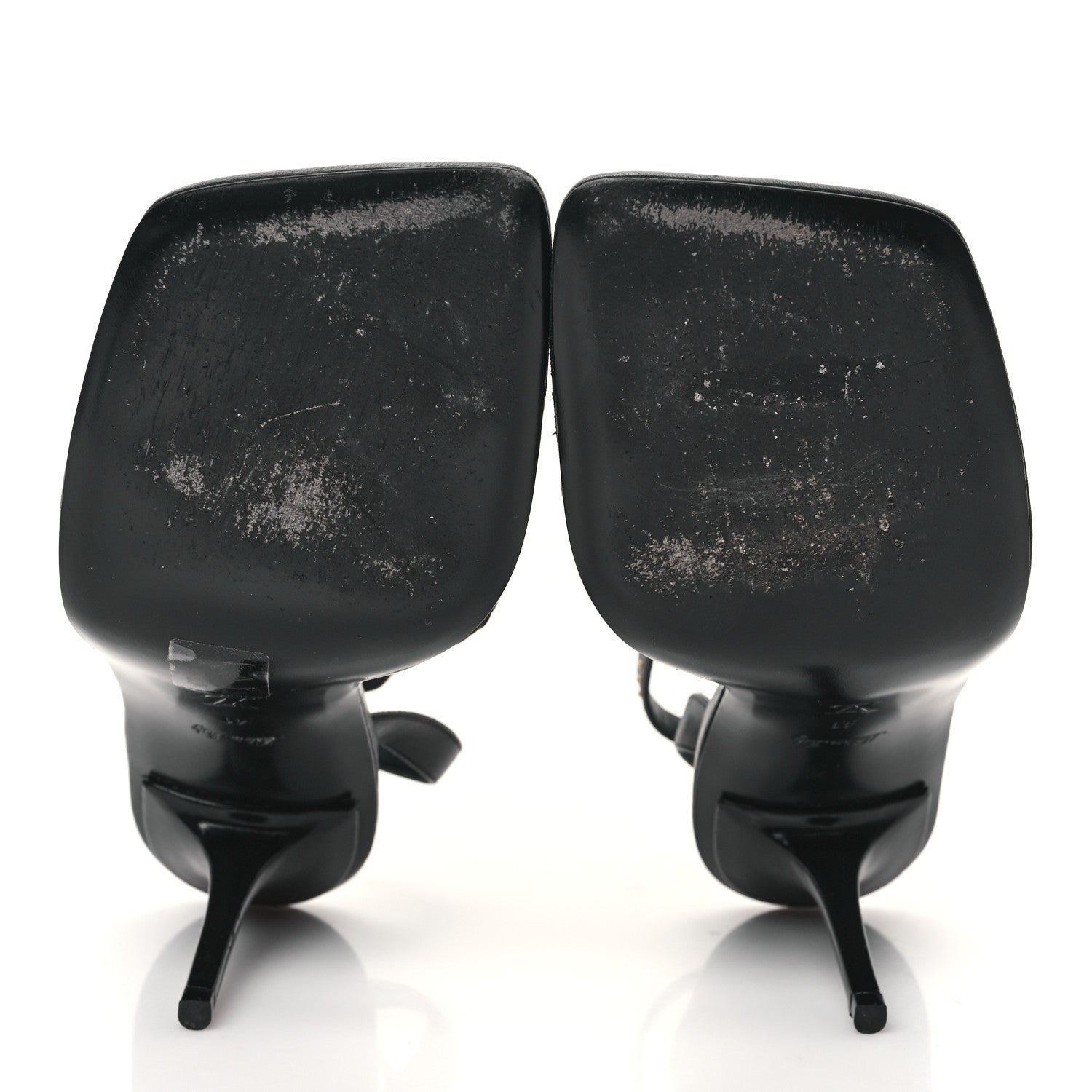 Louis Vuitton Calfskin Signature Ankle Strap Sandals 41 Black 5 of 9