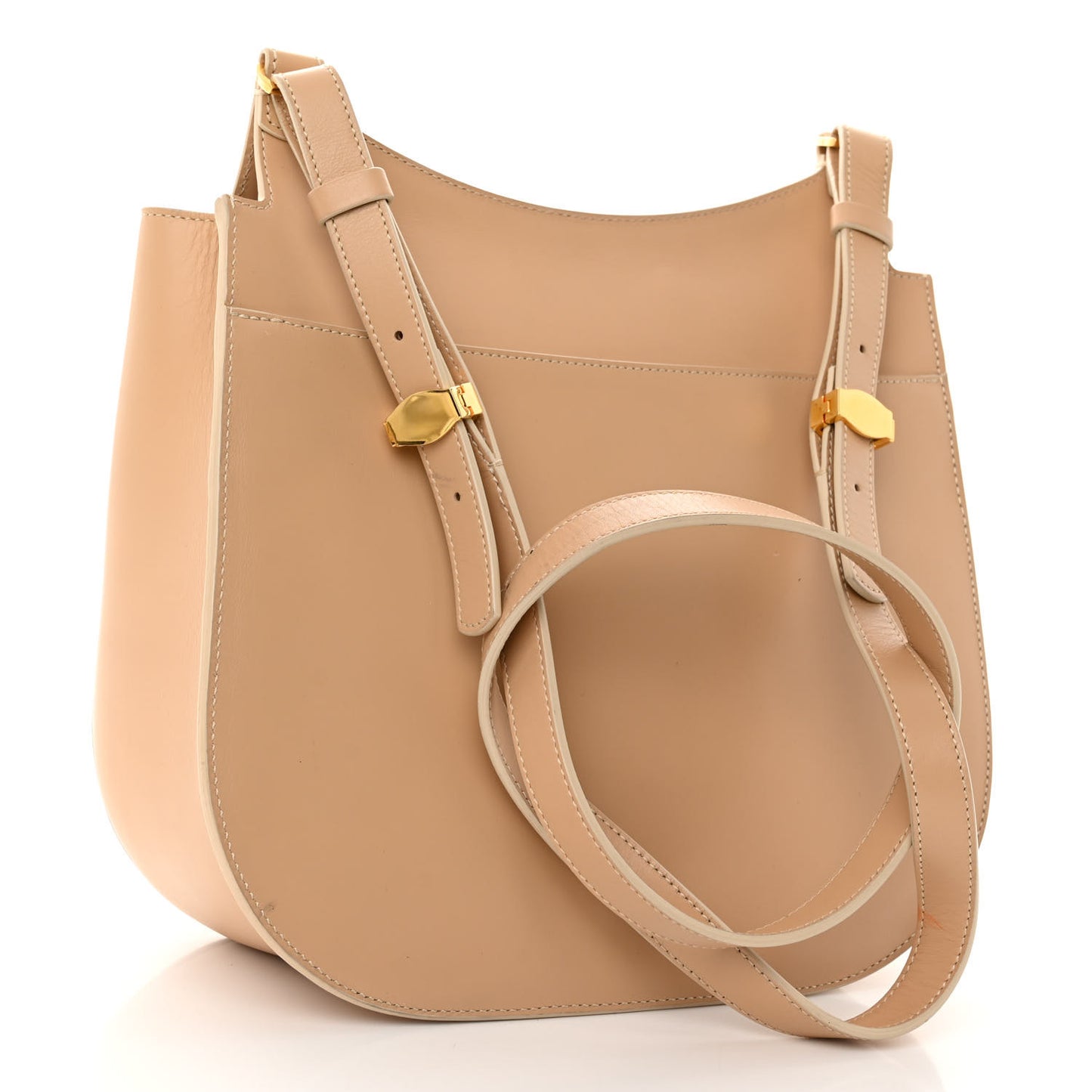 Smooth Calfskin Hunting Bag 11 Warm Beige