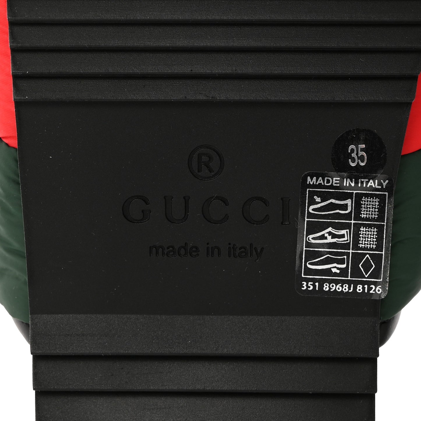 Nylon Web Womens Slide Sandals 35 Black Green Red
