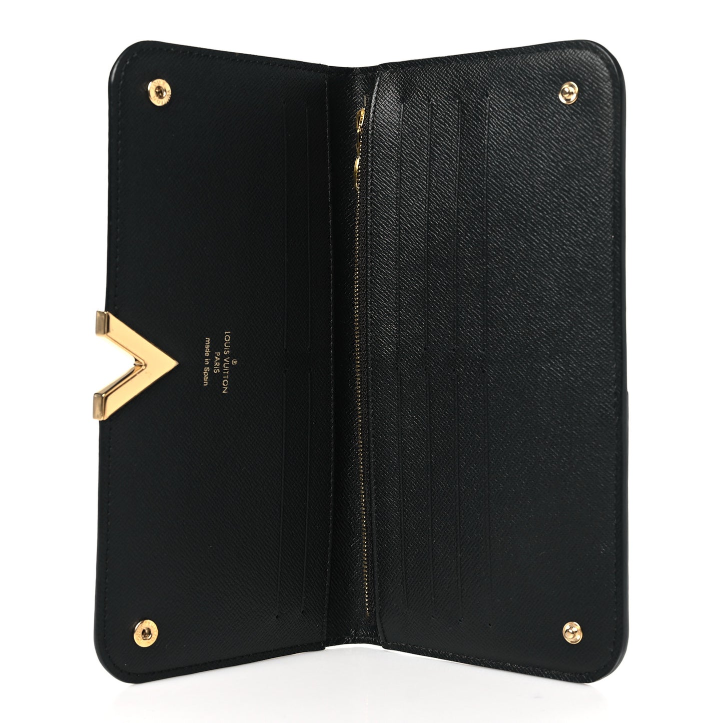 Monogram Calfskin Kimono Wallet Black