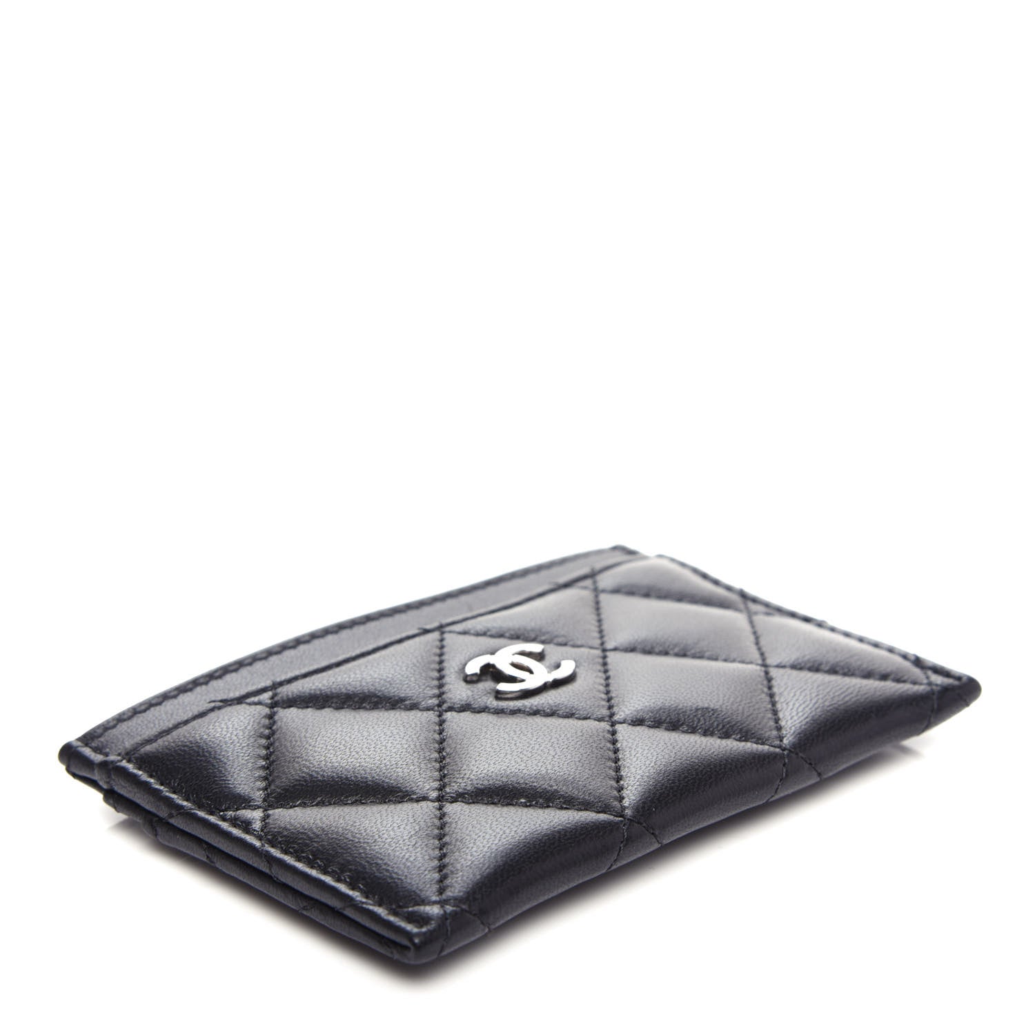 Chanel Lambskin Quilted Card Holder Black 4 of 9