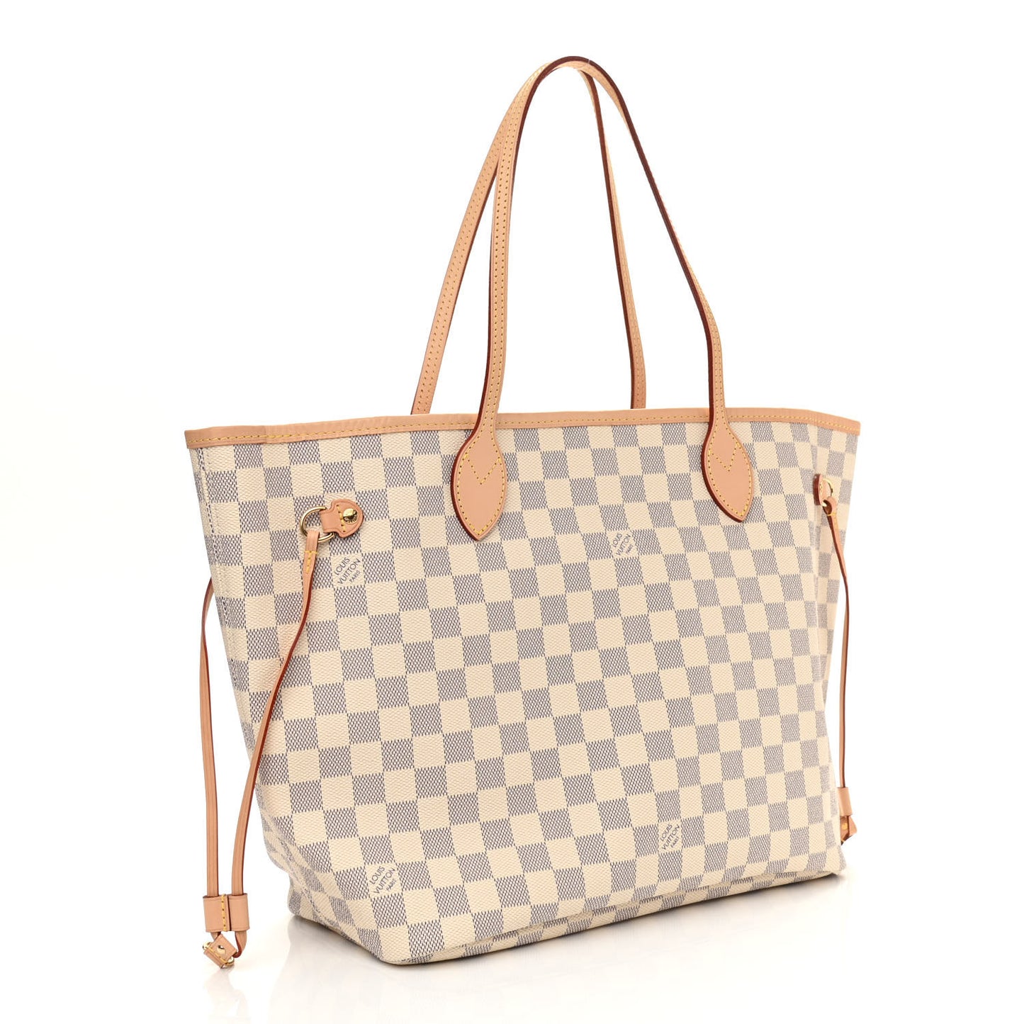 Damier Azur Neo Neverfull MM Rose Ballerine