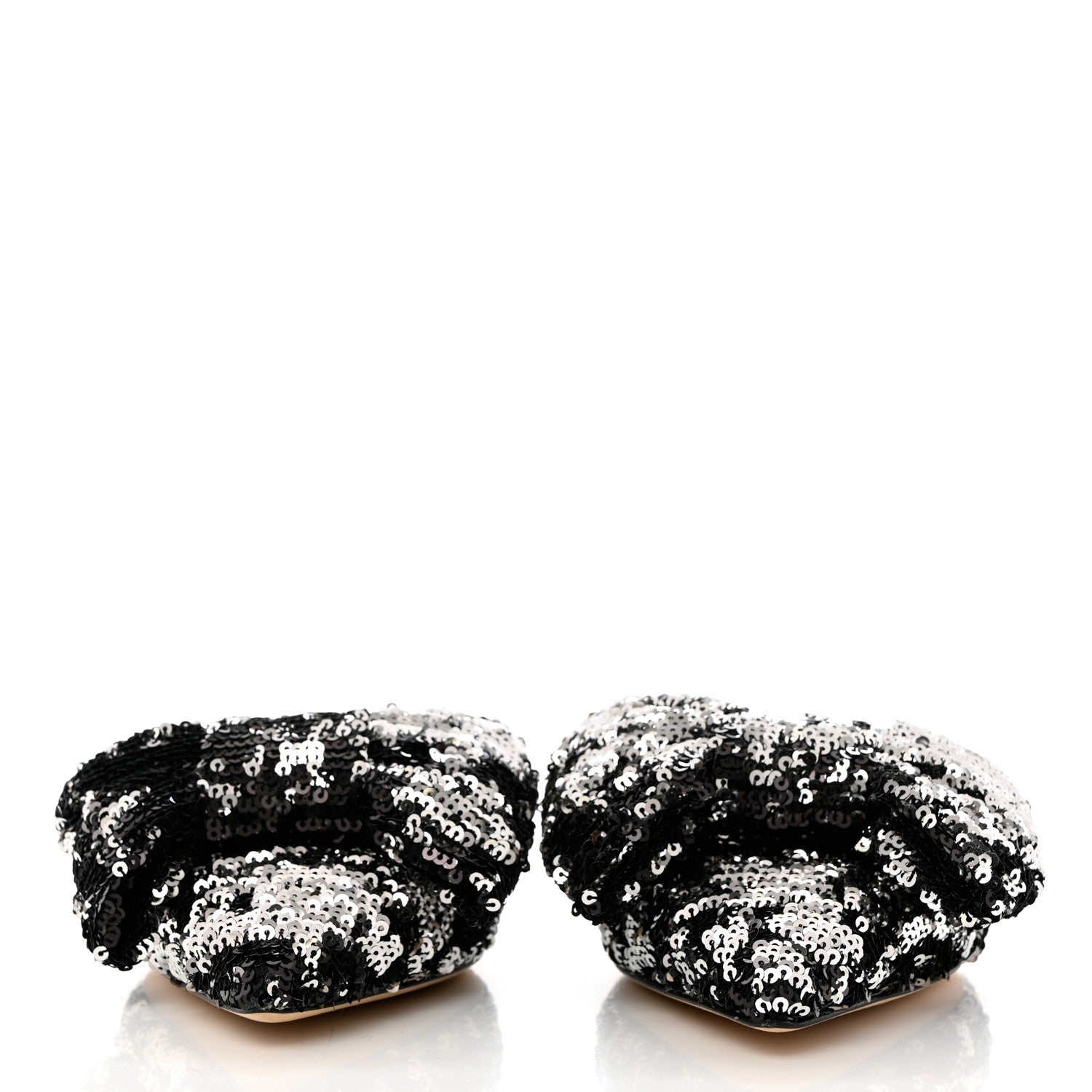 Jimmy Choo Sequin Georgia Mules 38 Black 2 of 7