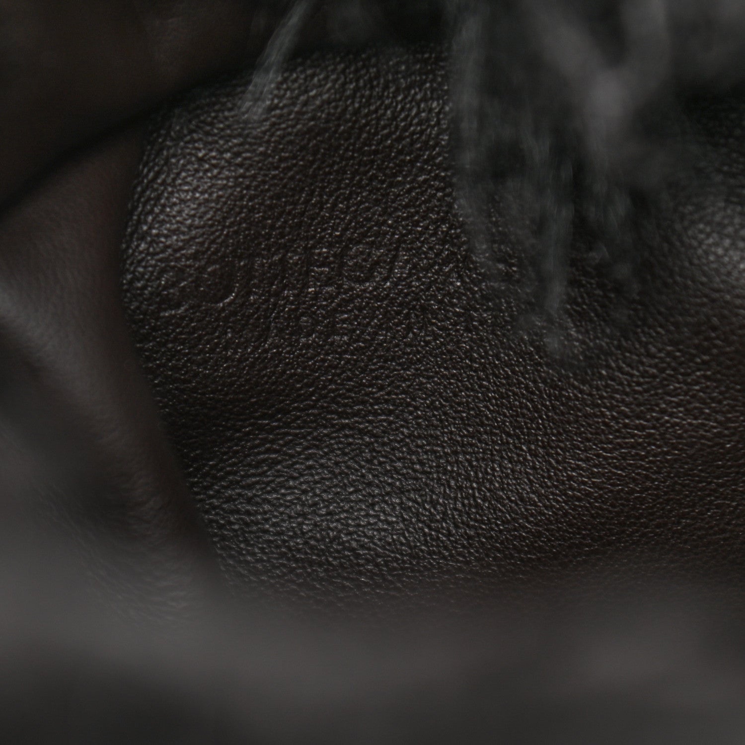 Bottega Veneta Shearling Lambskin The Pouch Chain Black 6 of 10