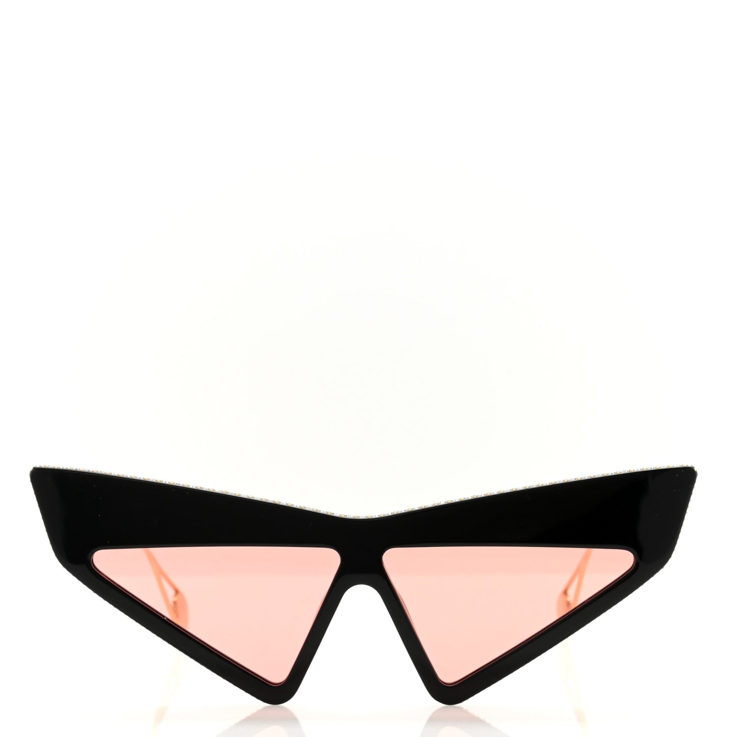 Acetate Crystal Geometric Sunglasses GG0430S Black