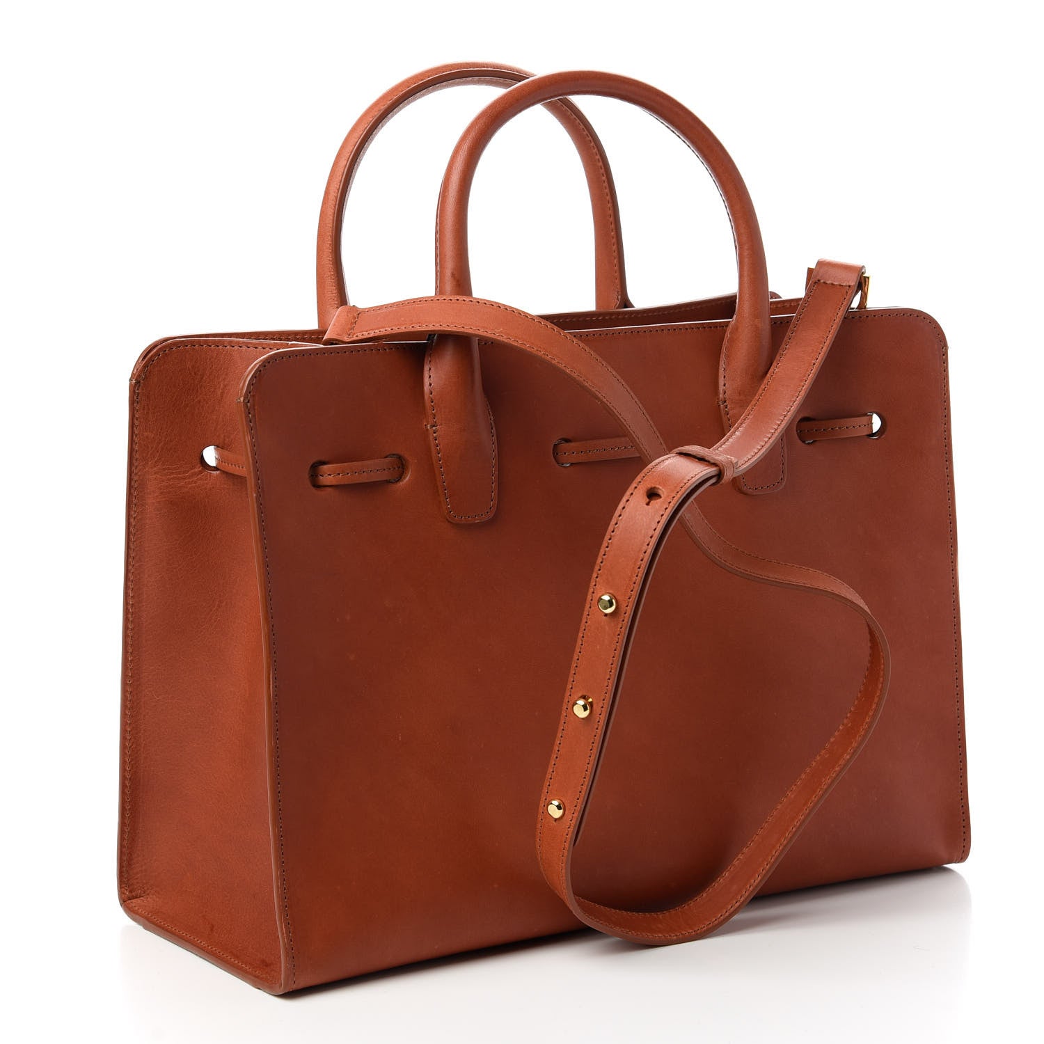 Mansur Gavriel Calfskin Sun Bag Brandy 3 of 9