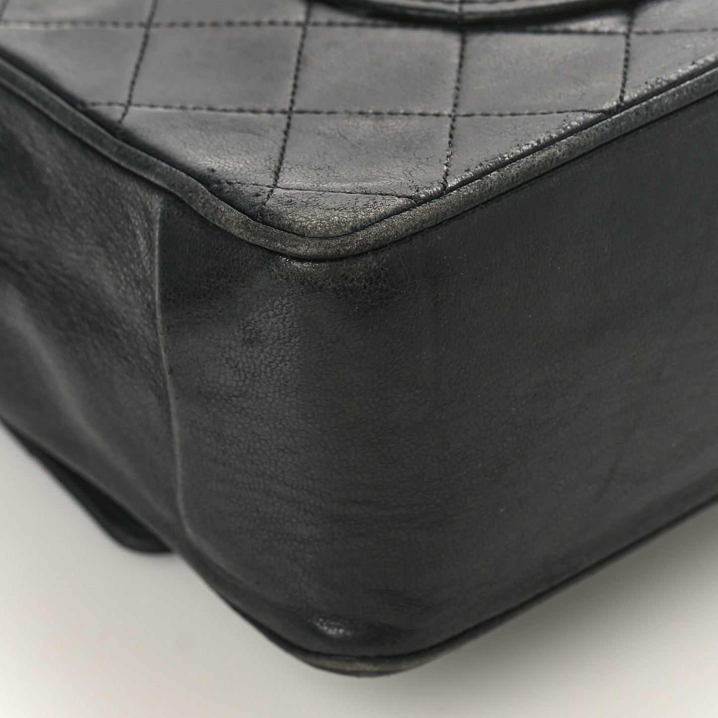 Lambskin Quilted Medium Bijoux Chain Double Flap Black