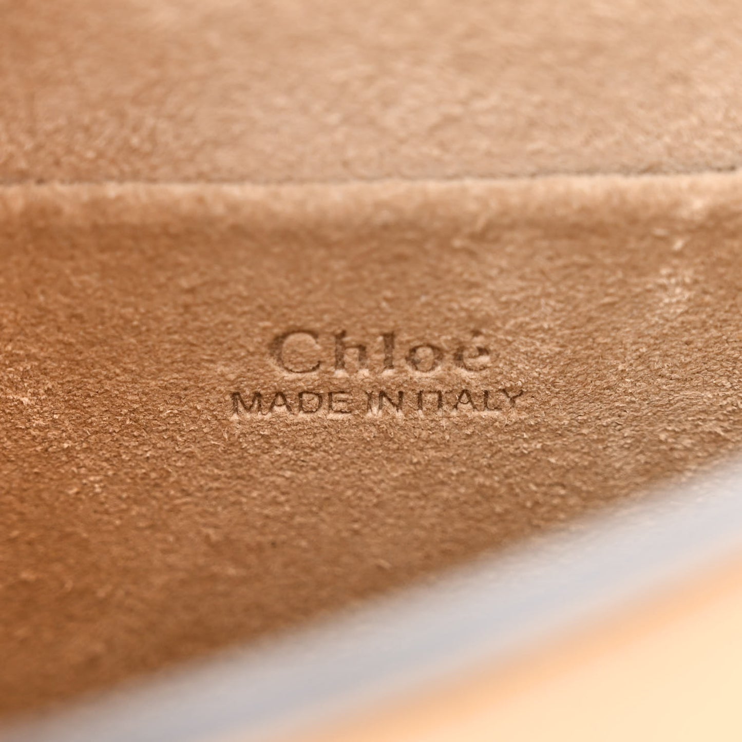 Calfskin Suede Small Nile Bracelet Bag Bleached Brown