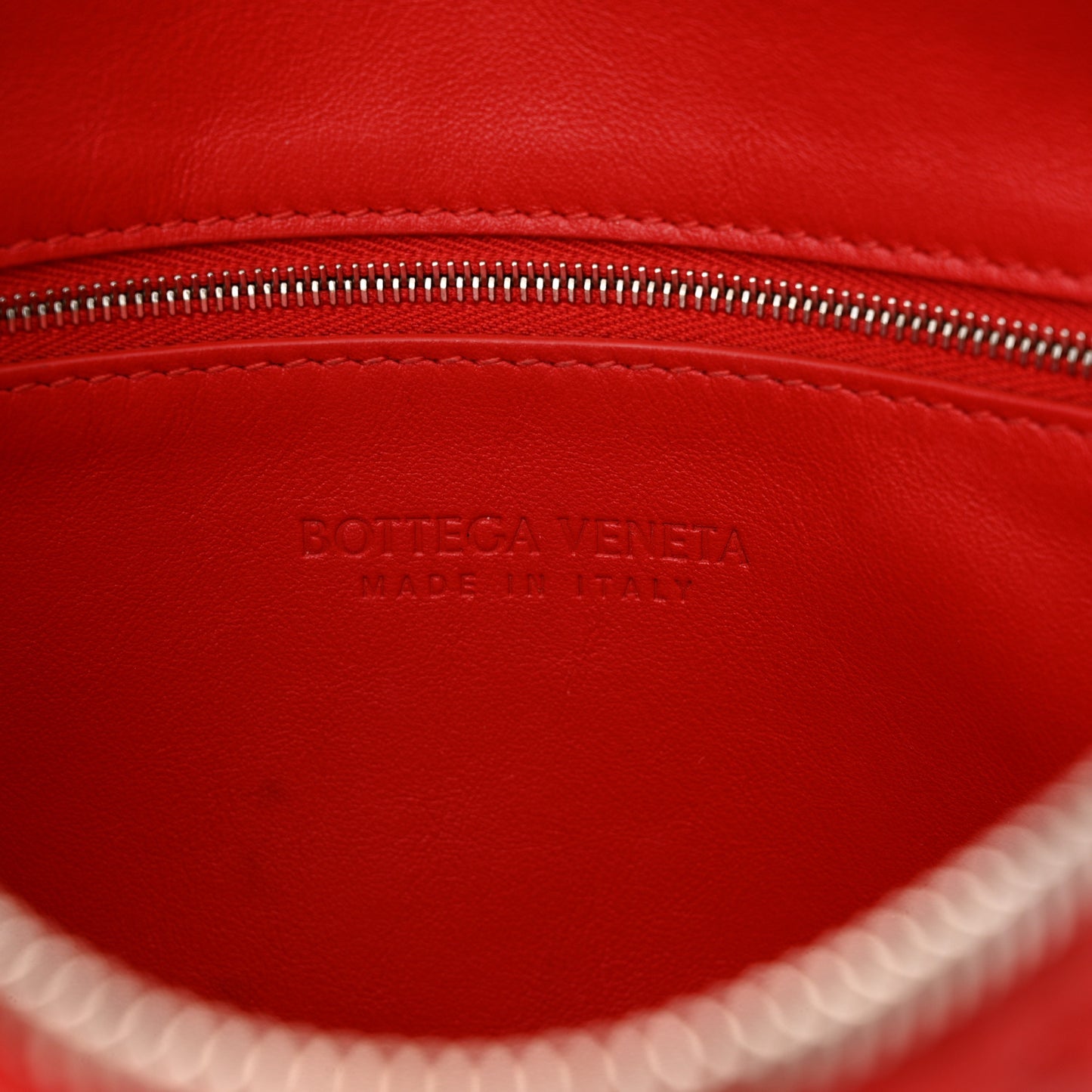 Nappa Intrecciato Small Camera Bag Red