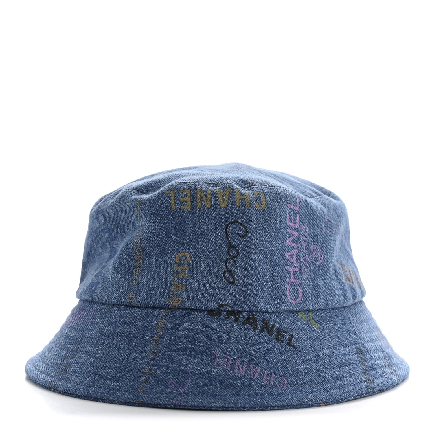 Chanel Denim Mood Cloche Bucket Hat L Blue 1 of 9