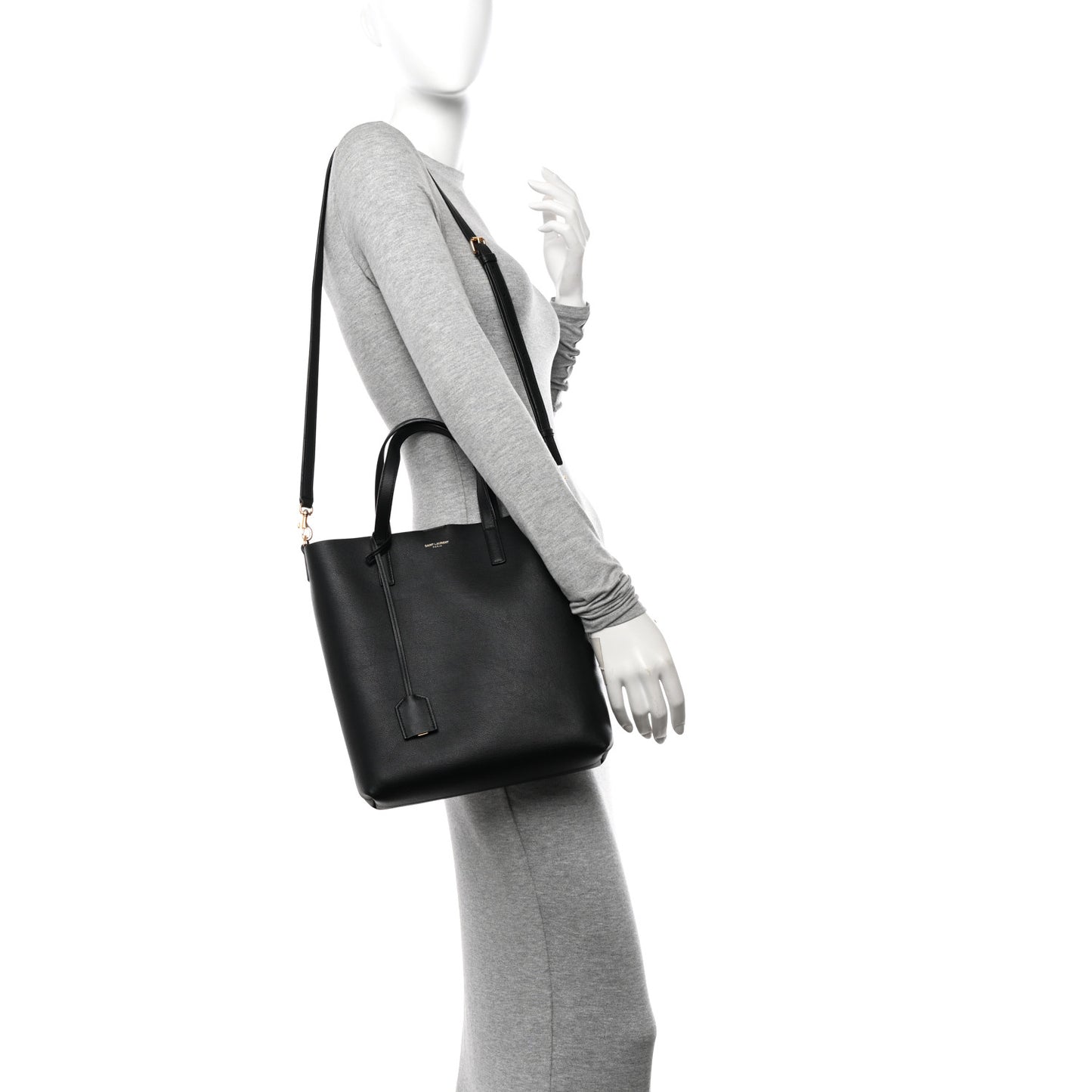 Calfskin Toy Shopping Tote Black