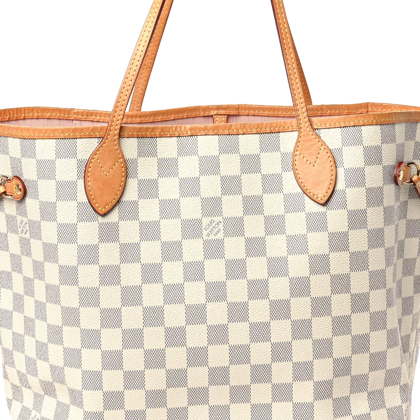 Damier Azur Neo Neverfull MM Rose Ballerine