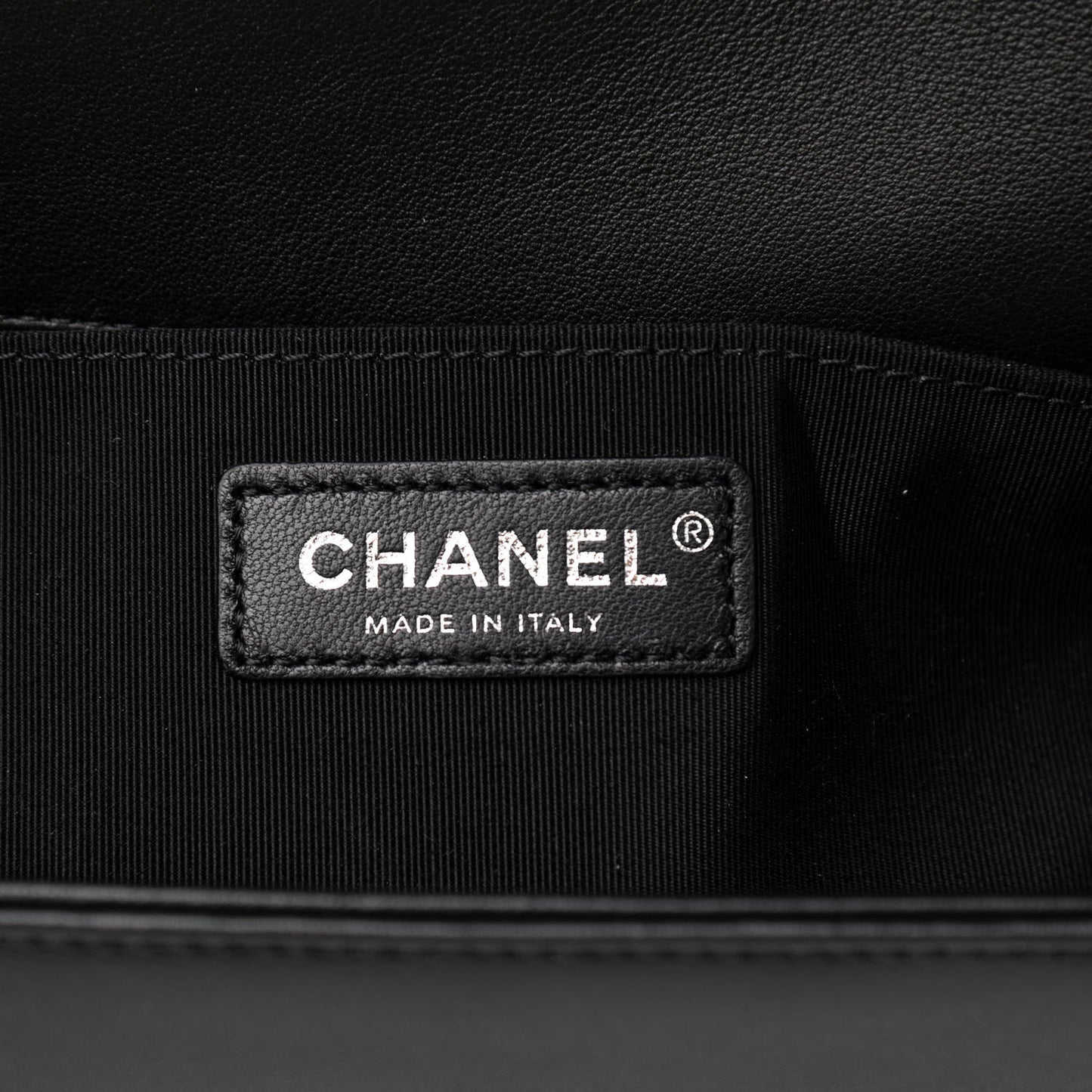 Calfskin Quilted Medium Boy Flap Black
