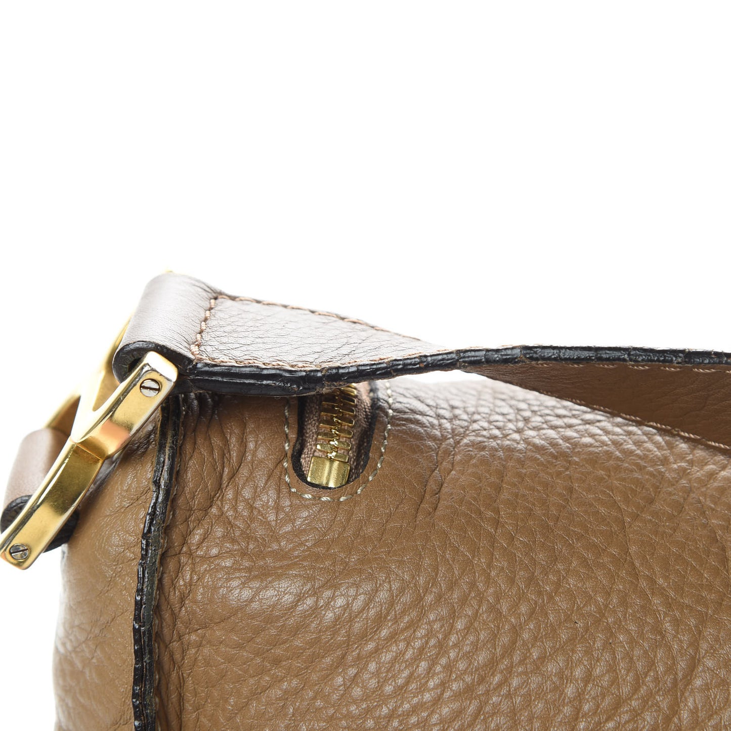 Calfskin Medium Marcie Round Zip Crossbody Bag Nut