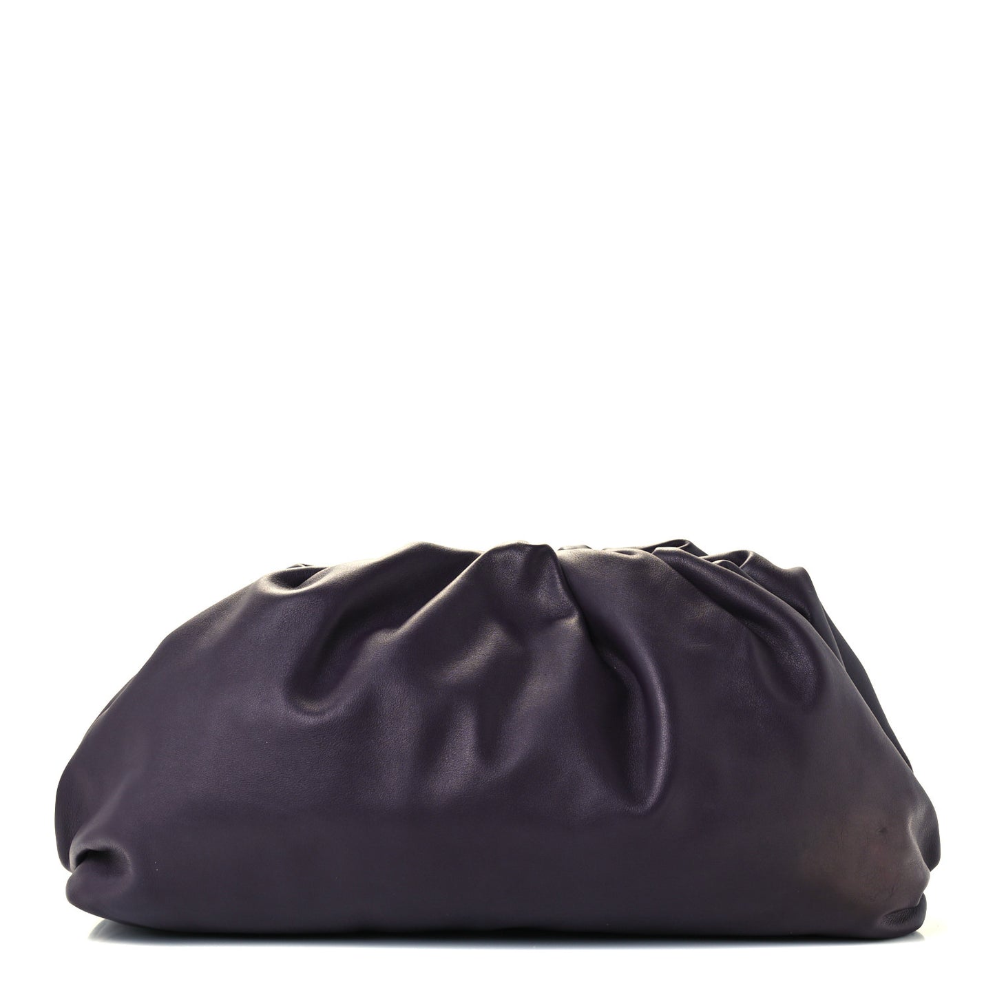 Smooth Butter Calf The Pouch Oversized Clutch Raisin
