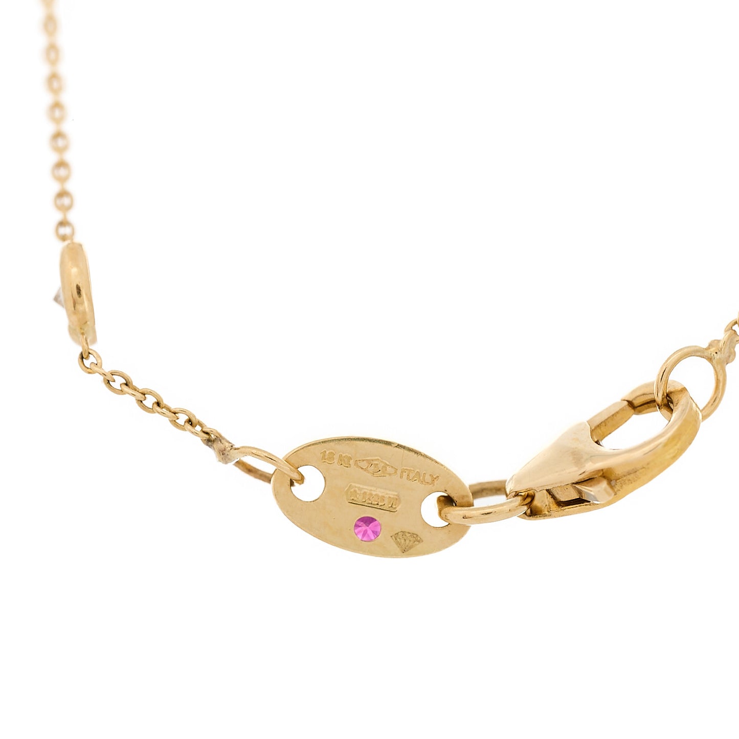18K Yellow Gold Diamond By the Inch Five Station Bracelet