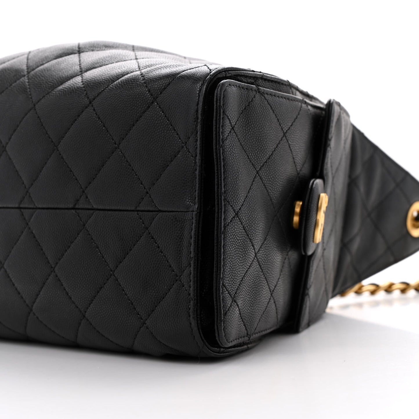 Caviar Quilted Small Chanel 25 Handbag Black