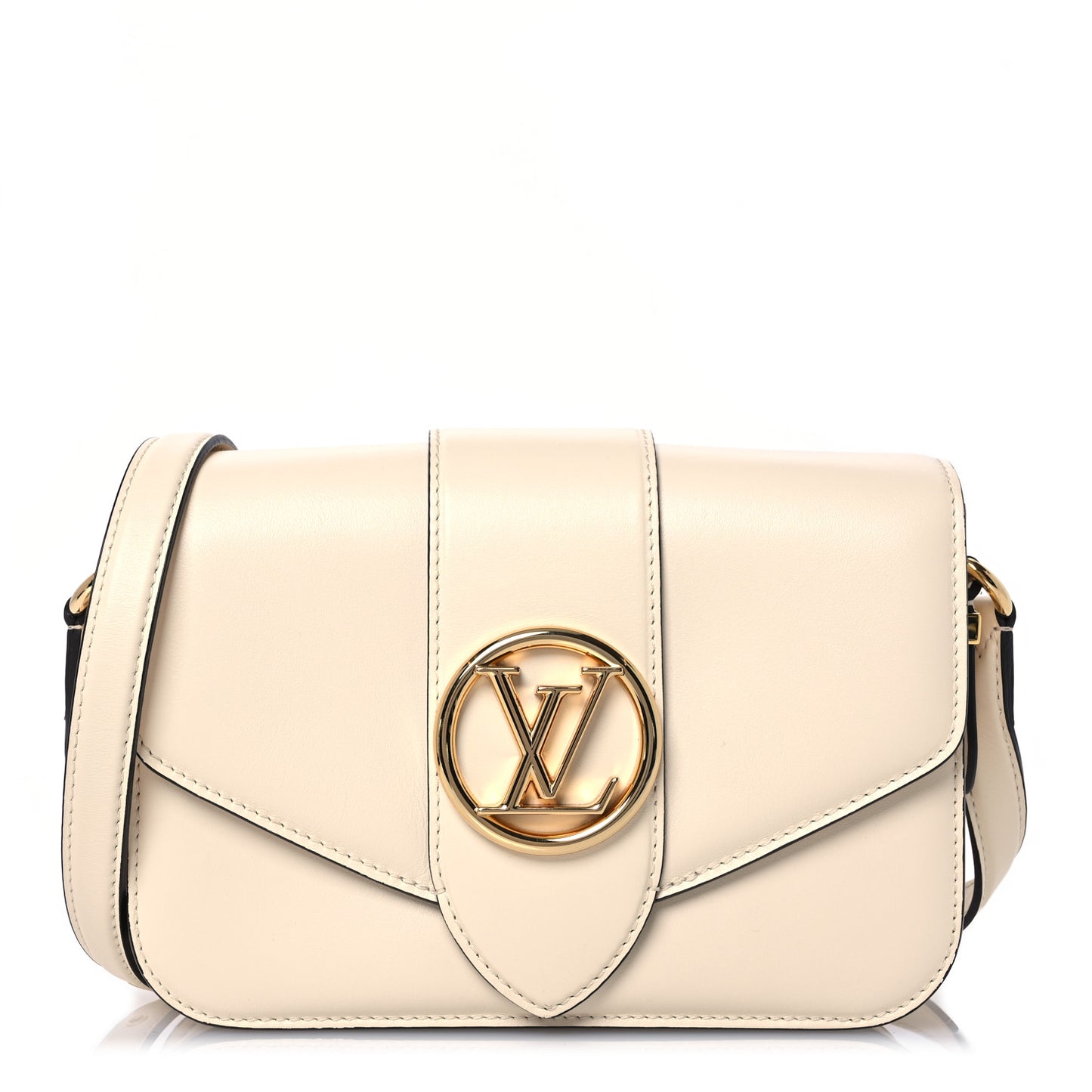 Smooth Calfskin LV Pont 9 Cream