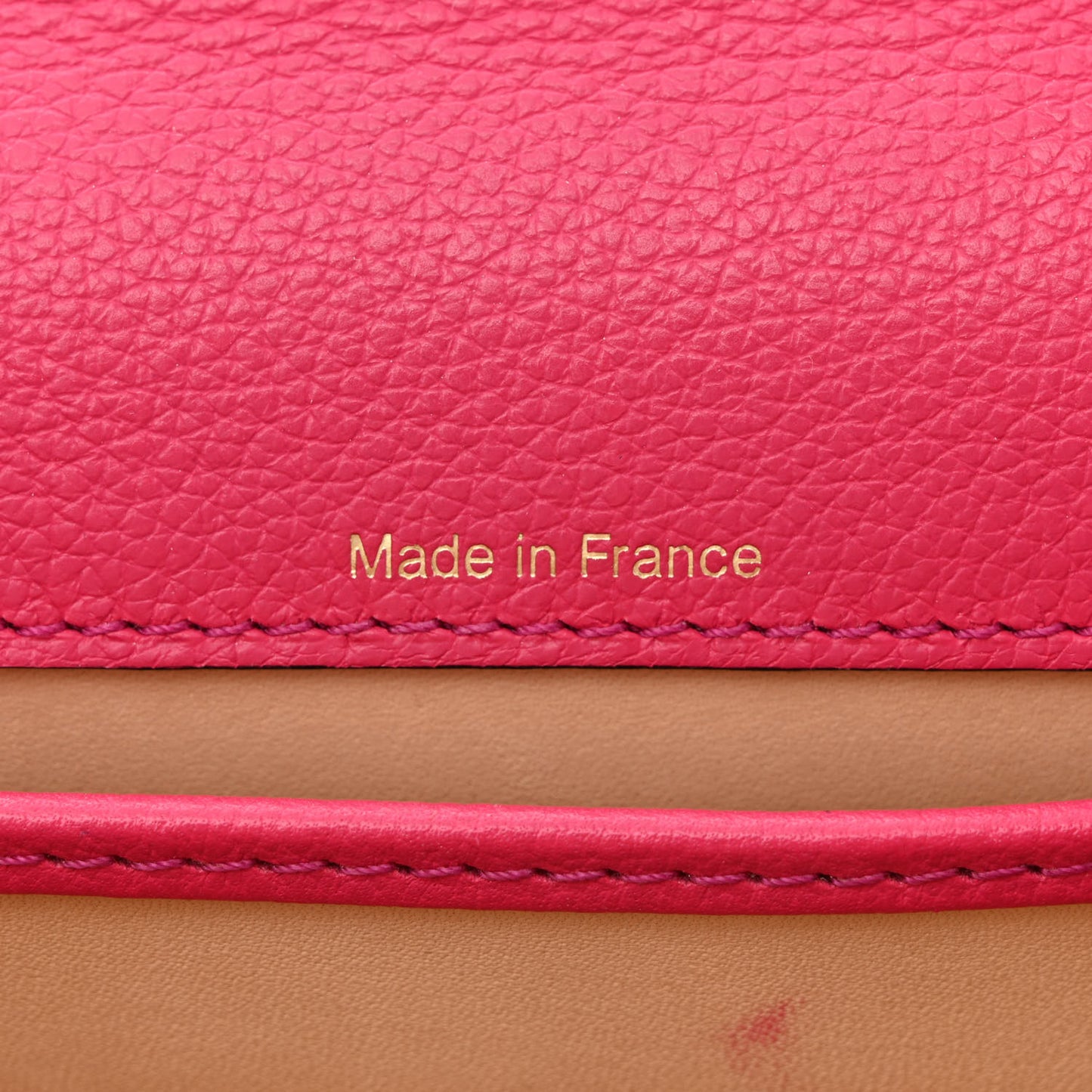 Grained Calfskin Mini Brillant Satchel Rose Indien