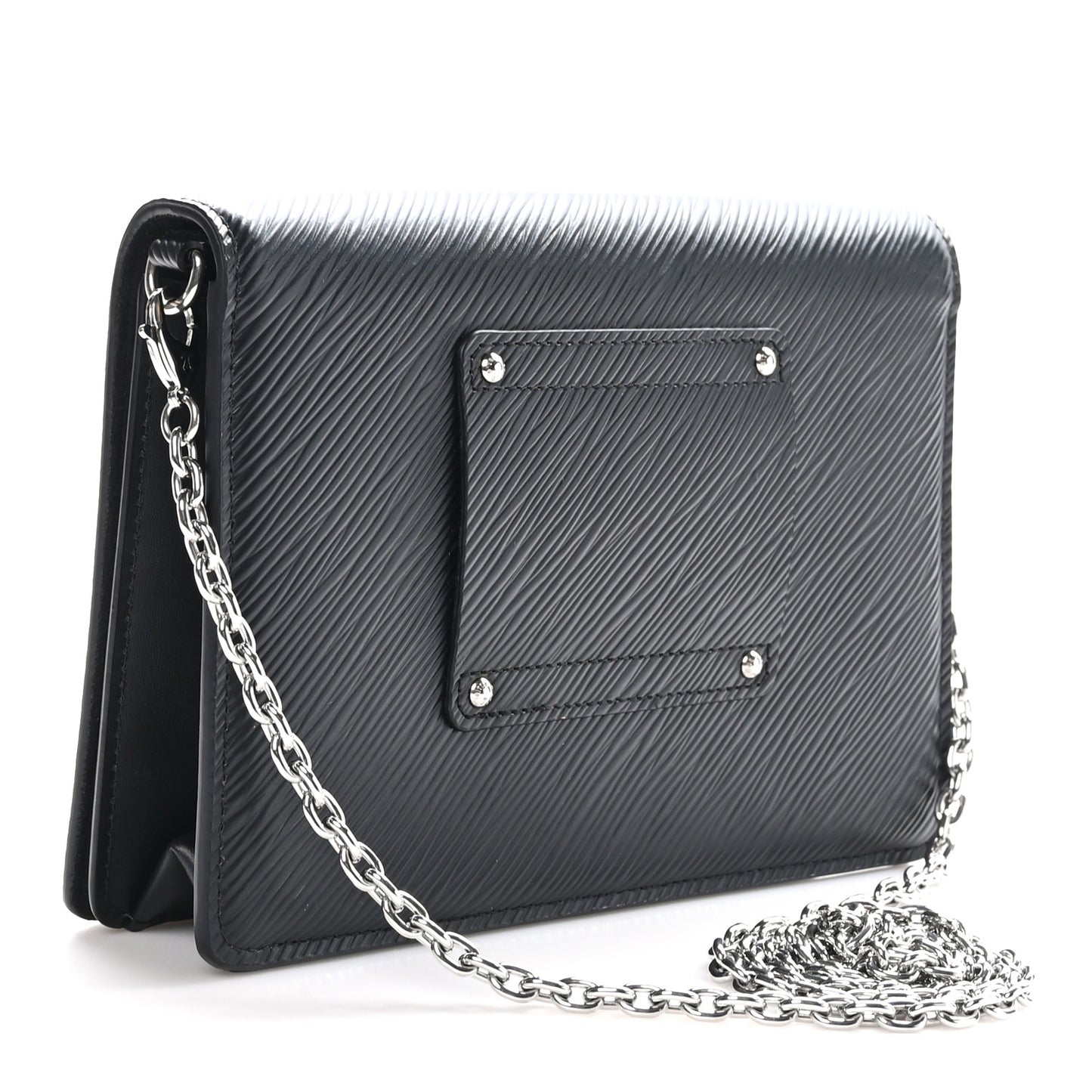 Epi Twist Belt Chain Wallet Black